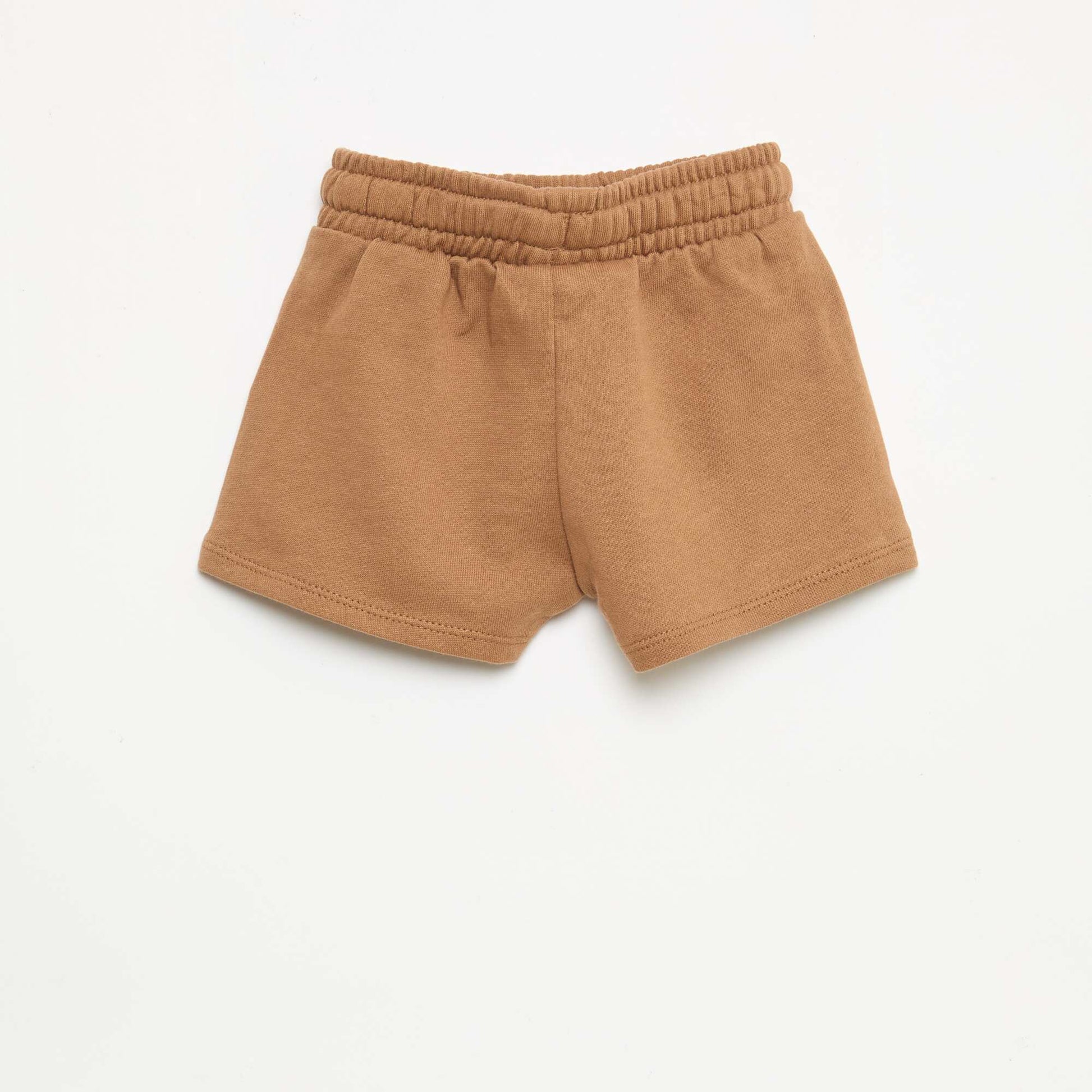 Bermuda de felpa perchada BEIGE