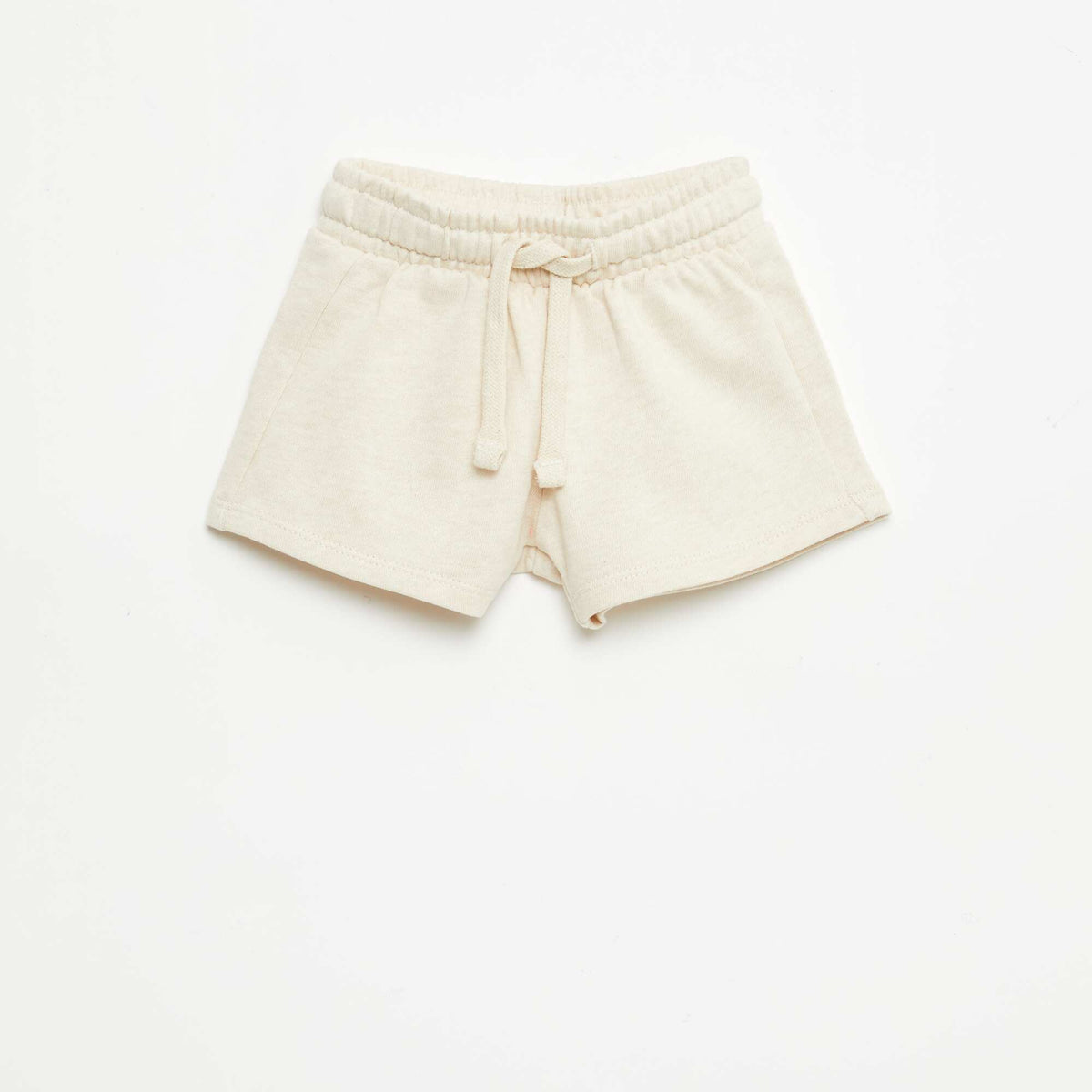 Bermuda de felpa perchada BEIGE