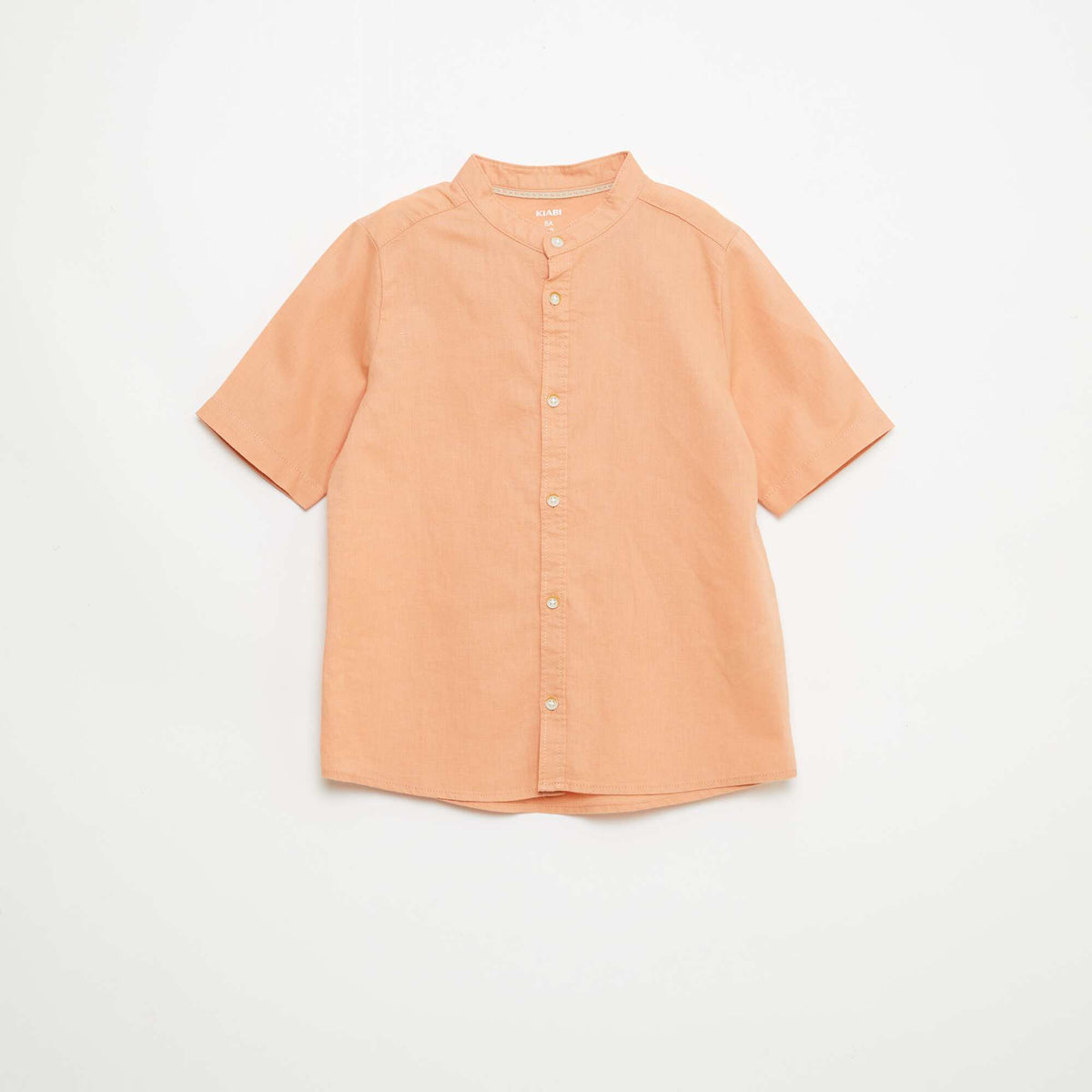 Camiseta blanca de algodón NARANJA