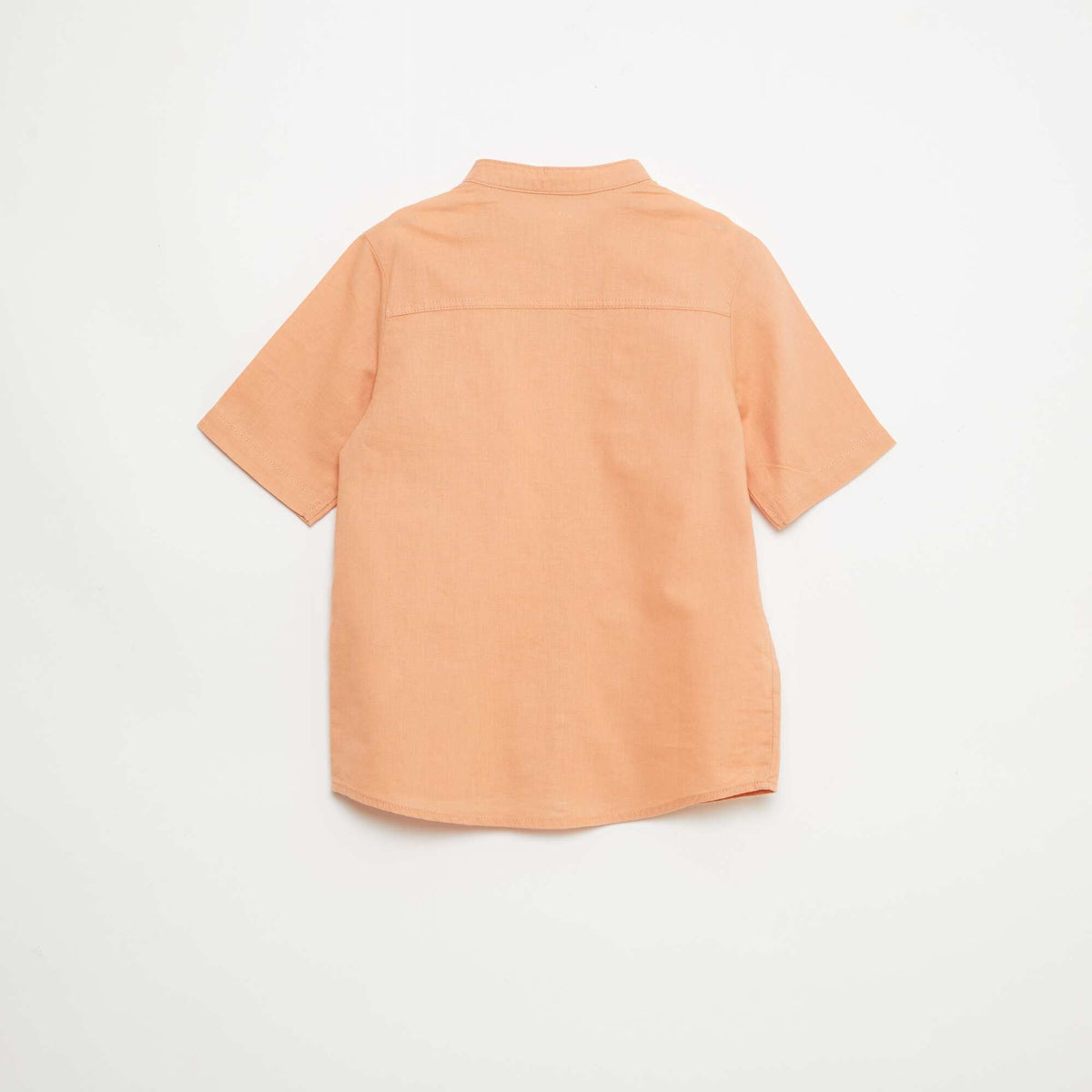 Camiseta blanca de algodón NARANJA