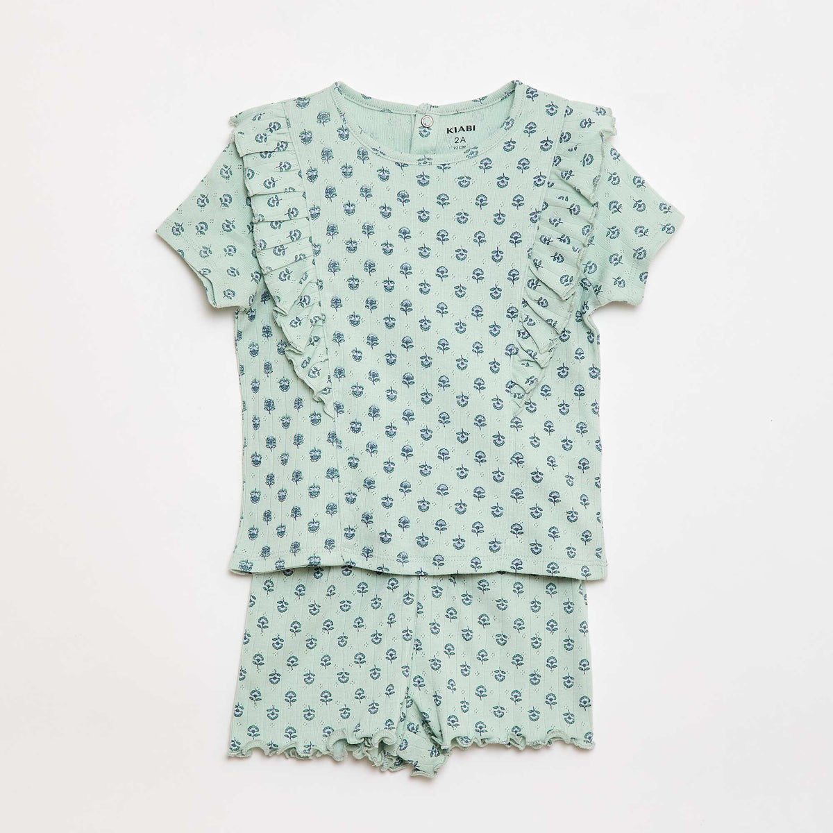 Pijama corto 2 piezas VERDE
