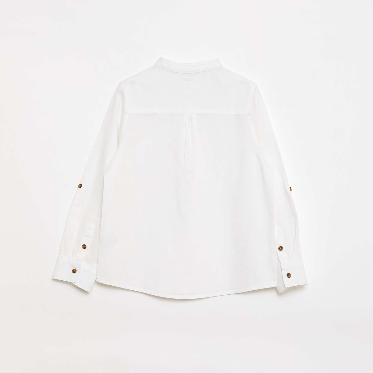 Camisa de lino mezclado BLANCO