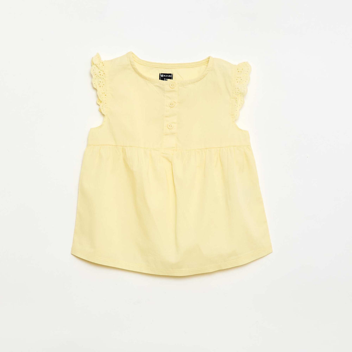 Pijama corto de camiseta de tirantes + Pantalón corto - 2 piezas AMARILLO