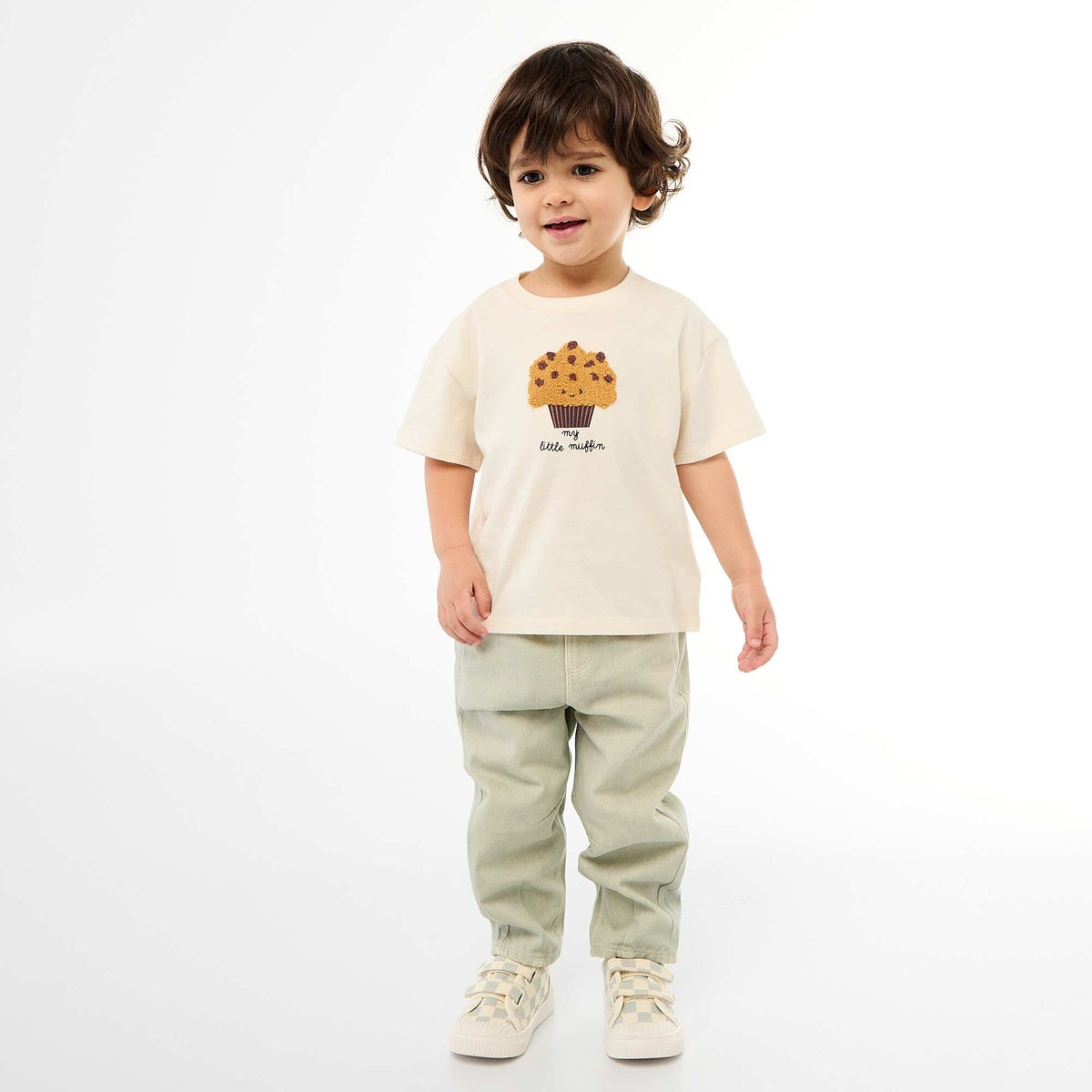 Camiseta de manga corta con estampado BLANCO