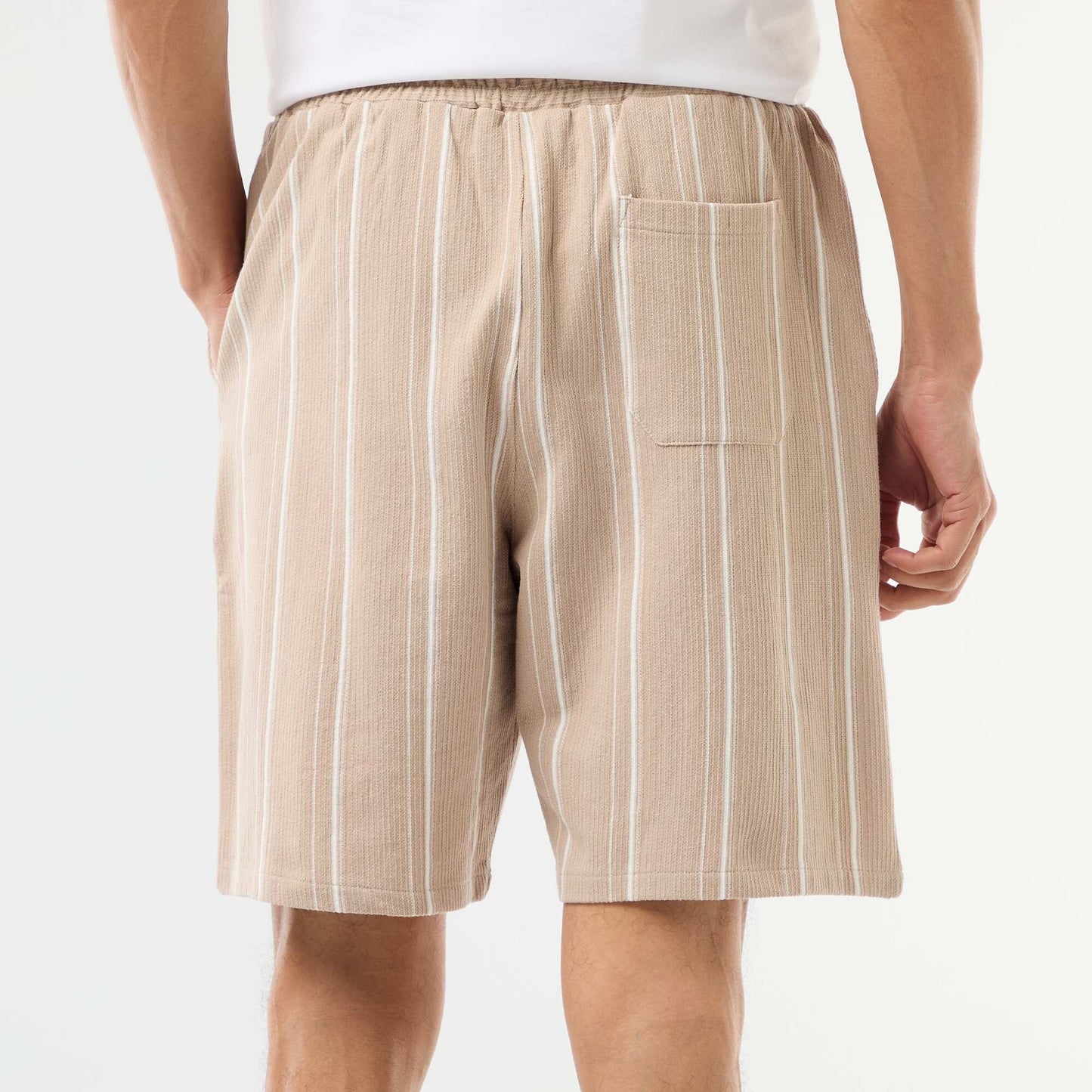 Bermuda de felpa BEIGE