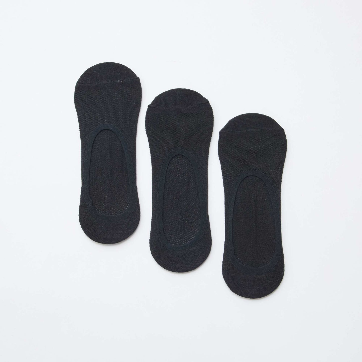 Pack de 3 bailarinas protectoras invisibles para pies NEGRO