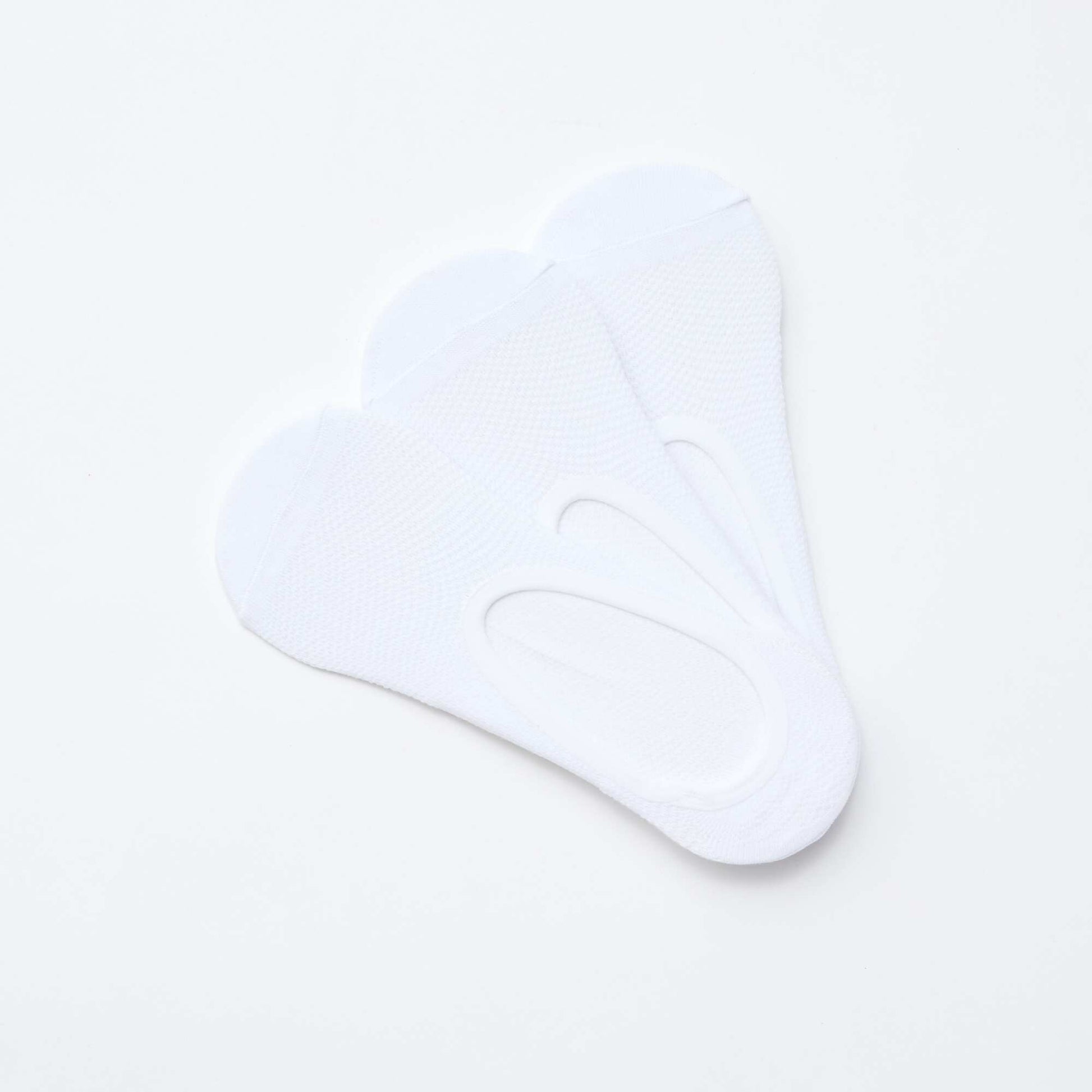 Pack de 3 bailarinas protectoras invisibles para pies BLANCO