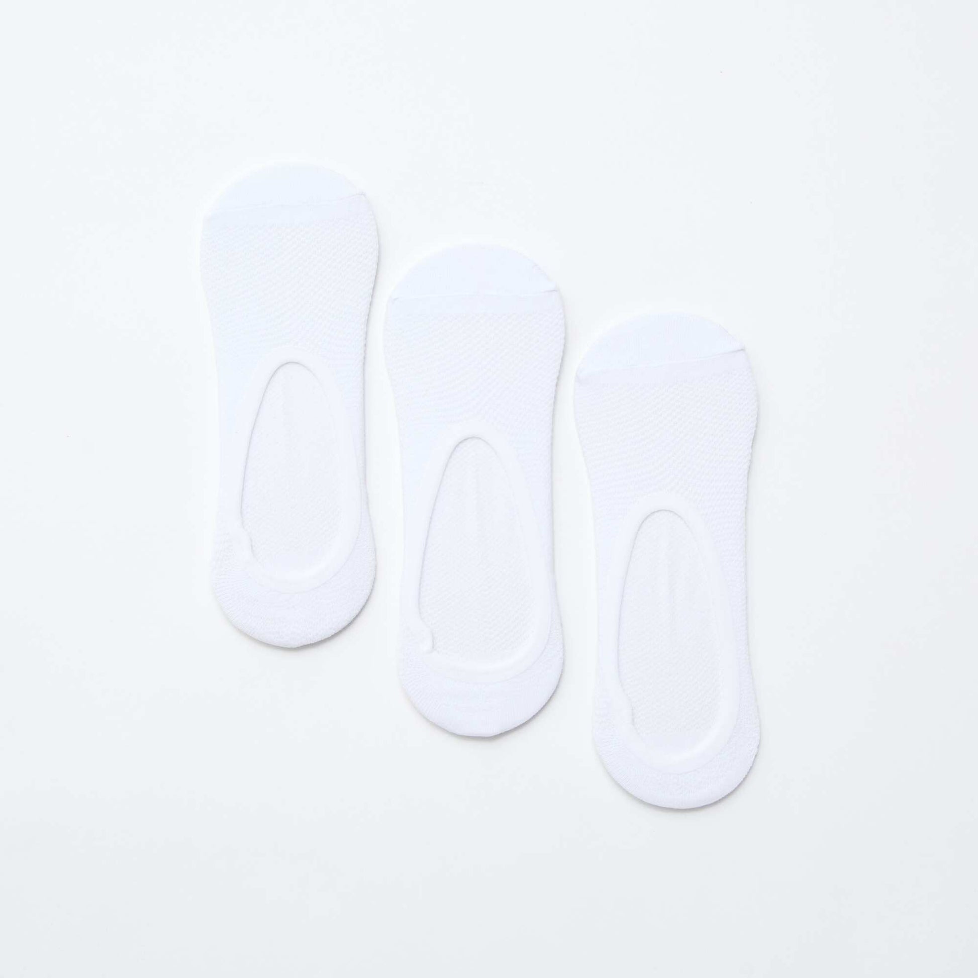 Pack de 3 bailarinas protectoras invisibles para pies BLANCO