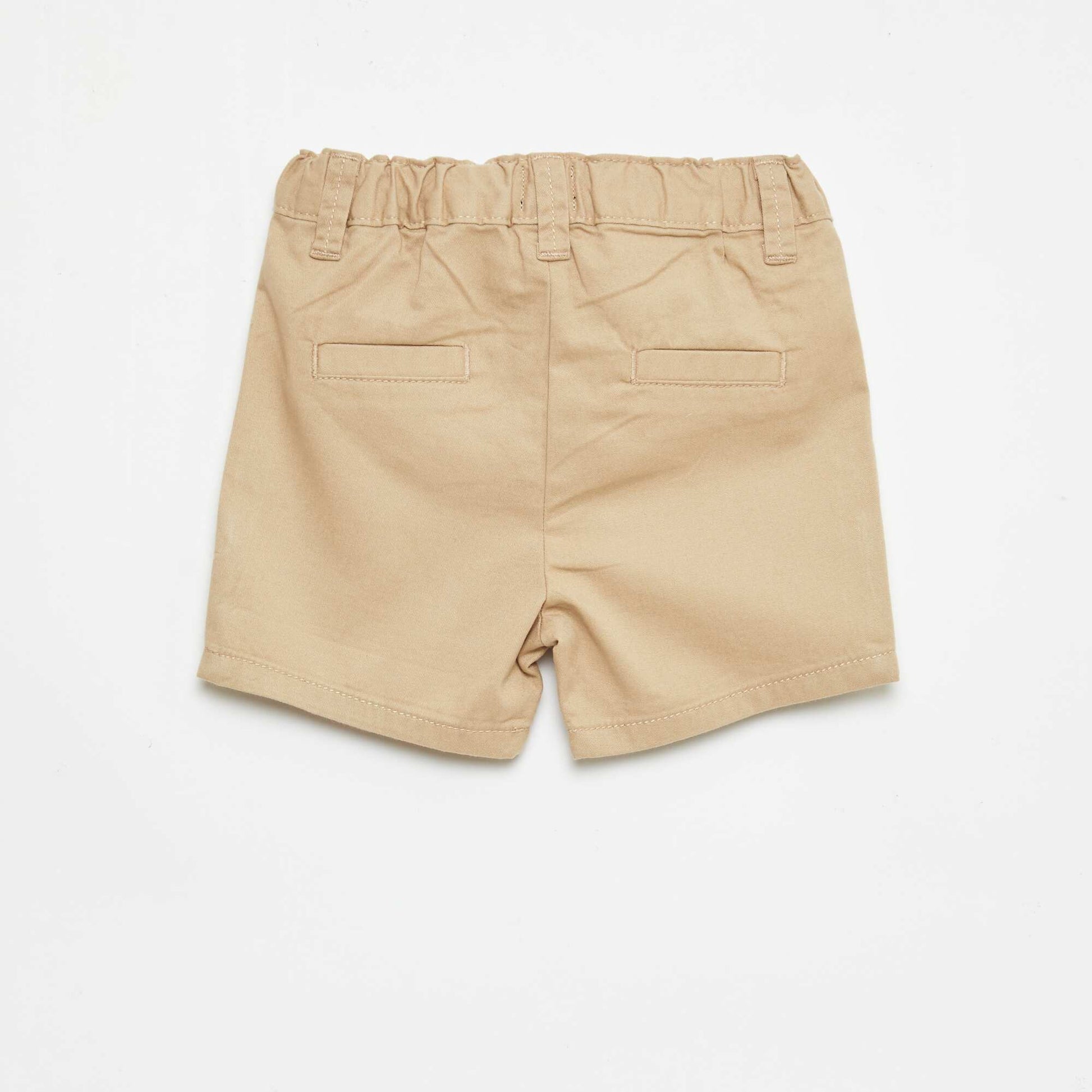 Jean corto chino con cintura ajustable MARRóN