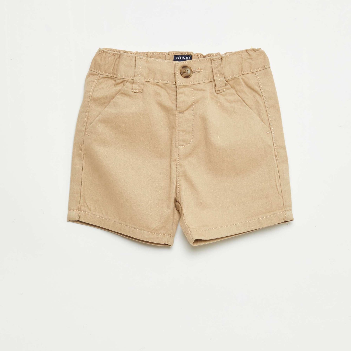 Jean corto chino con cintura ajustable MARRóN