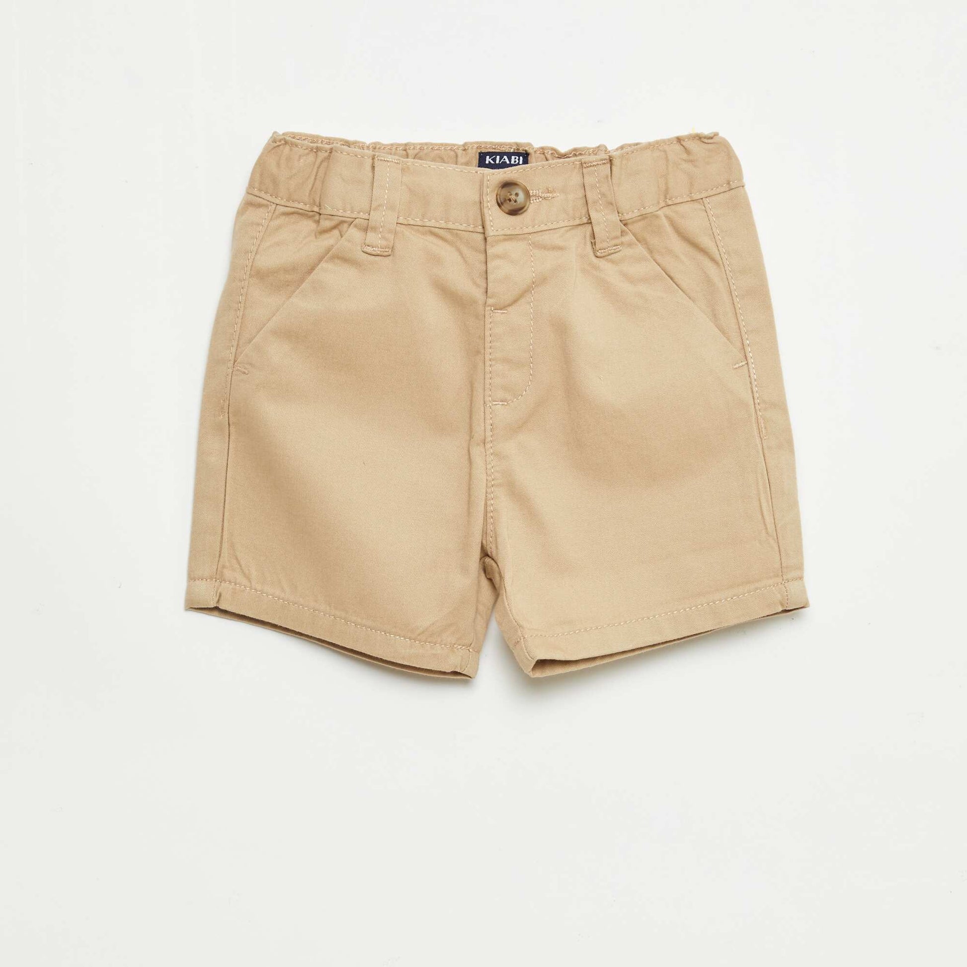 Jean corto chino con cintura ajustable MARRóN