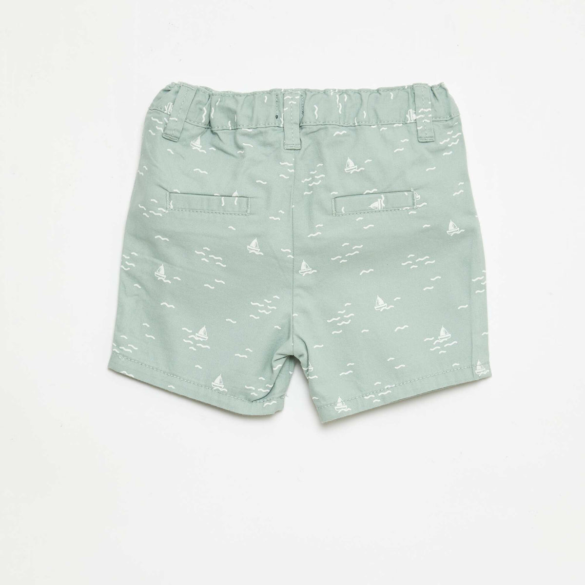 Jean corto chino con cintura ajustable VERDE