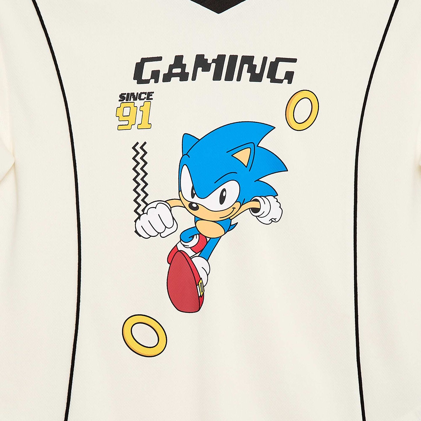Camiseta deportiva fluida 'Sonic' 'SEGA' BEIGE