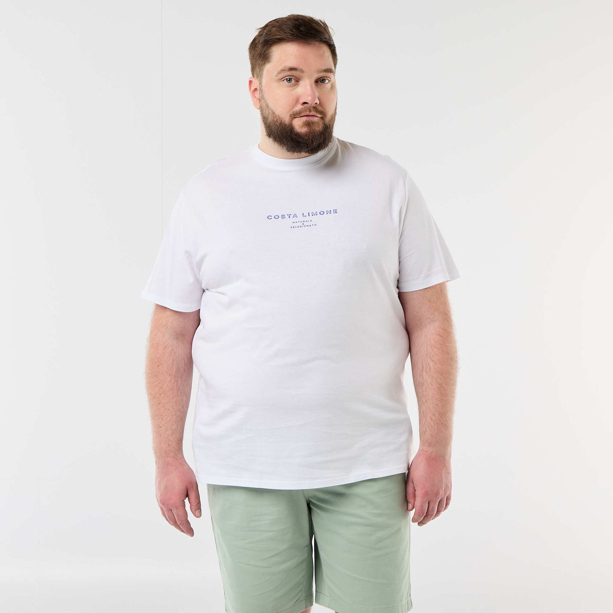 Camiseta de manga corta estampada BLANCO