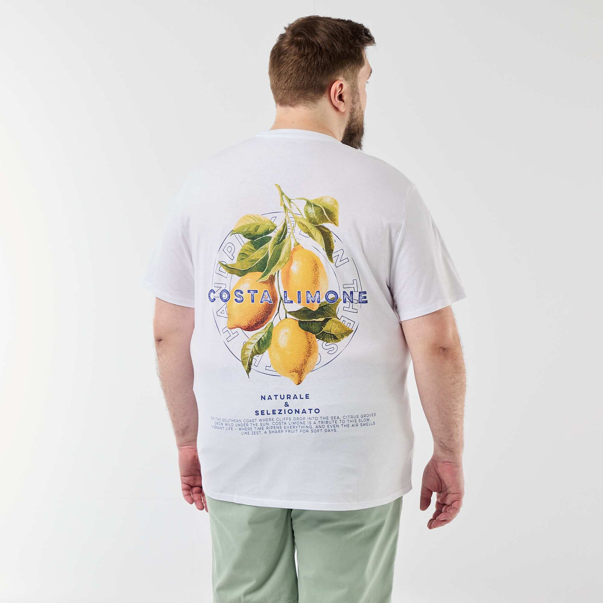 Camiseta de manga corta estampada BLANCO