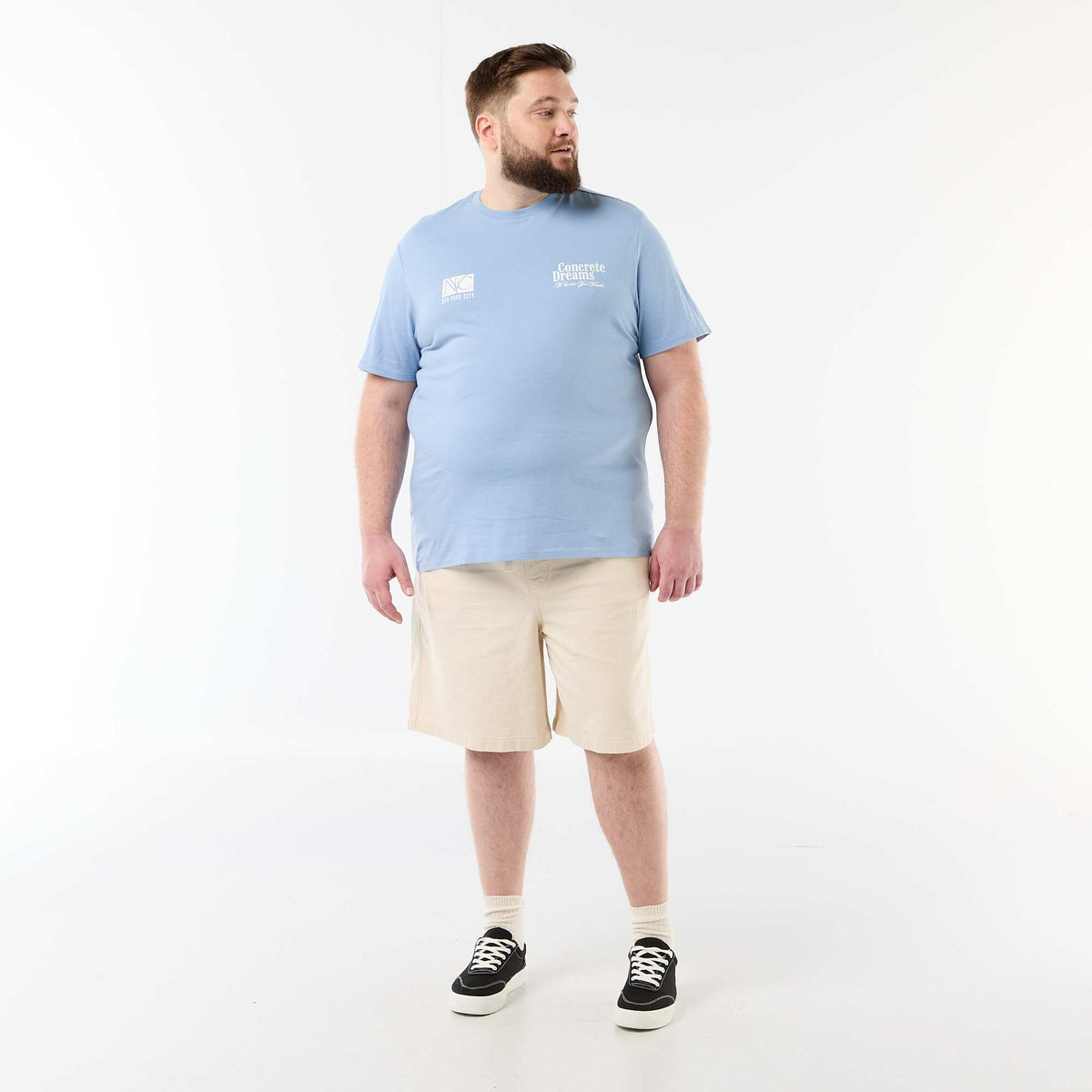 Camiseta de manga corta estampada AZUL
