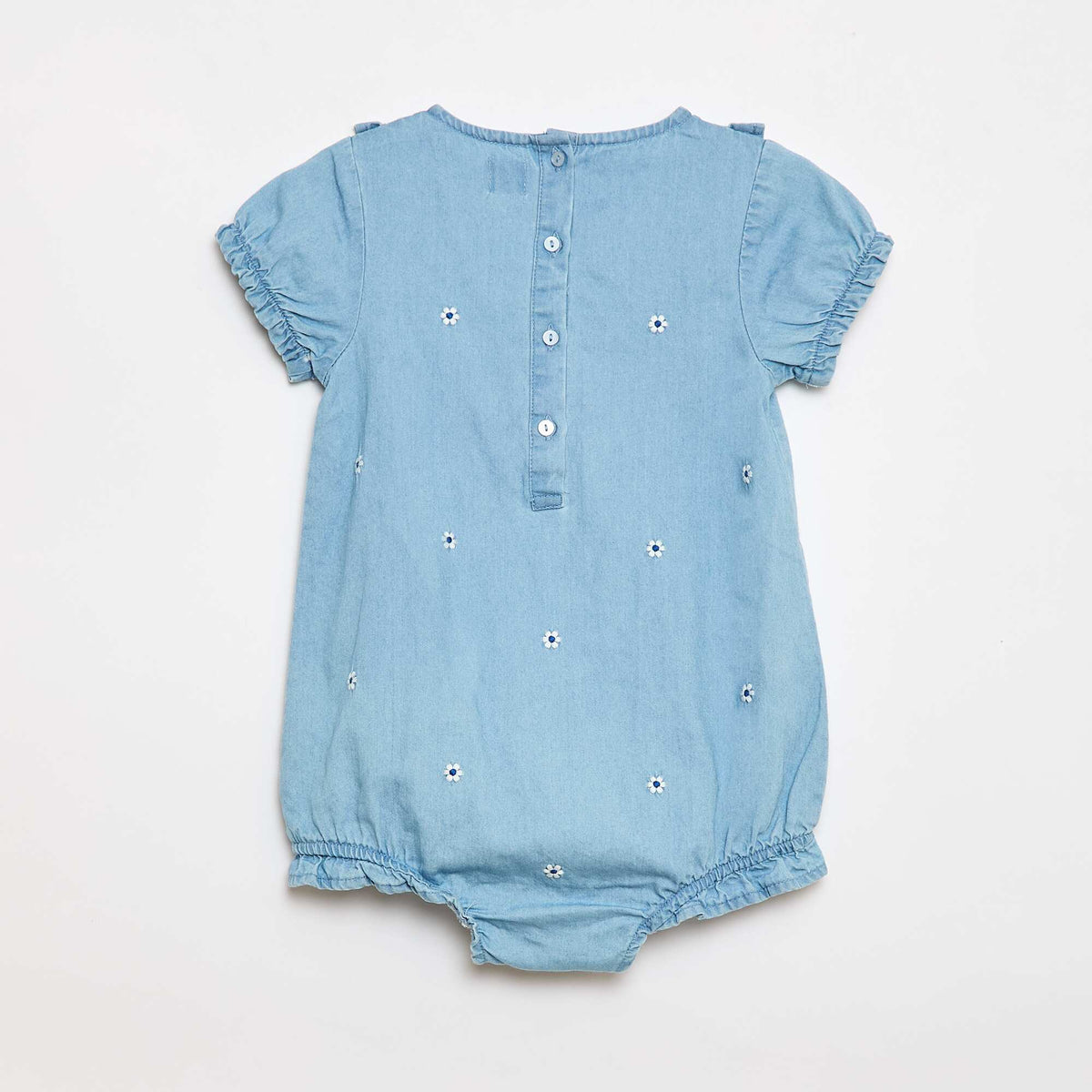 Conjunto de 3 piezas pelele + sombrero + medias AZUL
