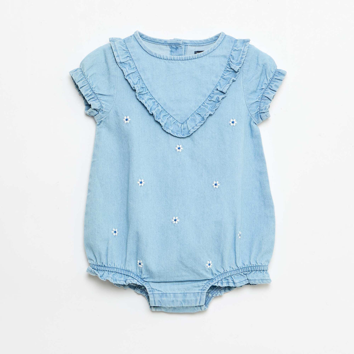 Conjunto de 3 piezas pelele + sombrero + medias AZUL