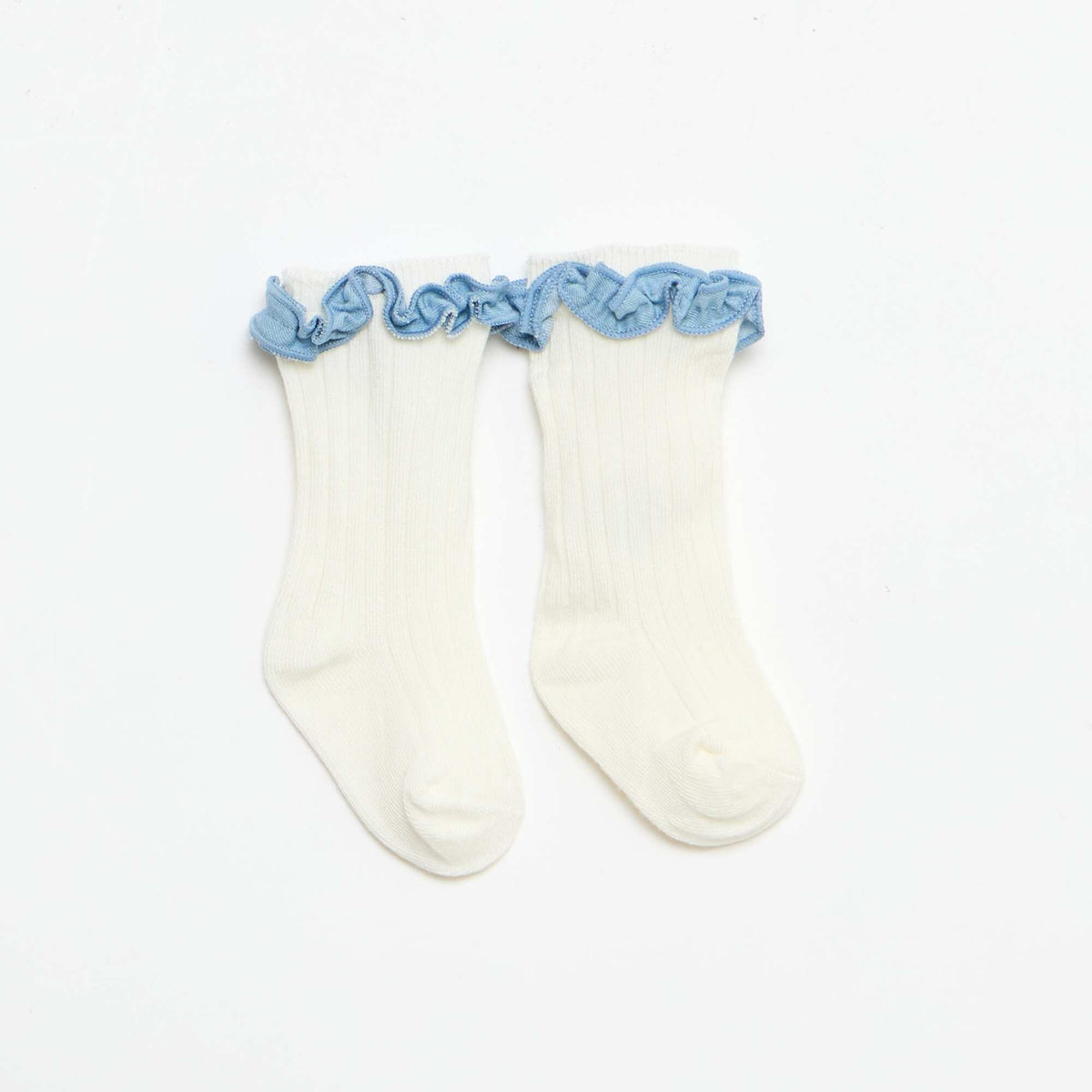 Conjunto de 3 piezas pelele + sombrero + medias AZUL