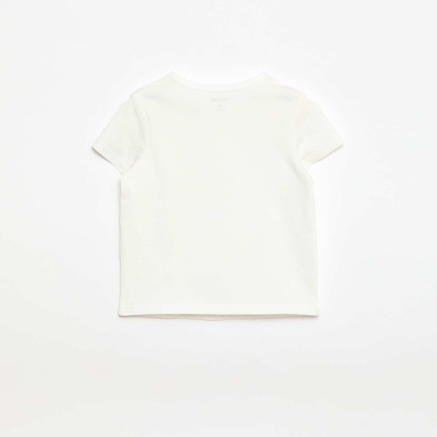 Camiseta con cuello tunecino abotonado BLANCO
