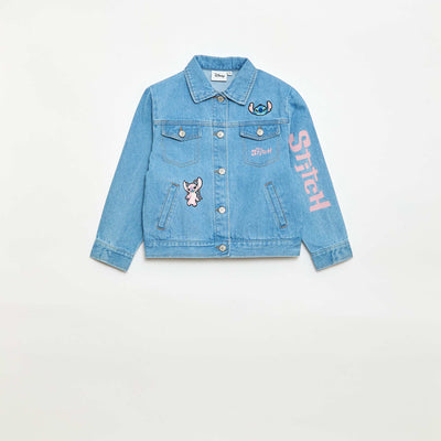 Chaqueta vaquera 'Stitch' abotonada AZUL