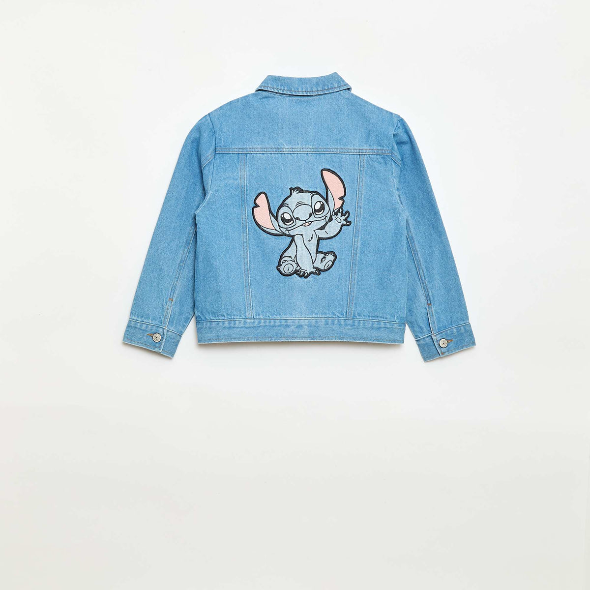 Chaqueta vaquera 'Stitch' abotonada AZUL