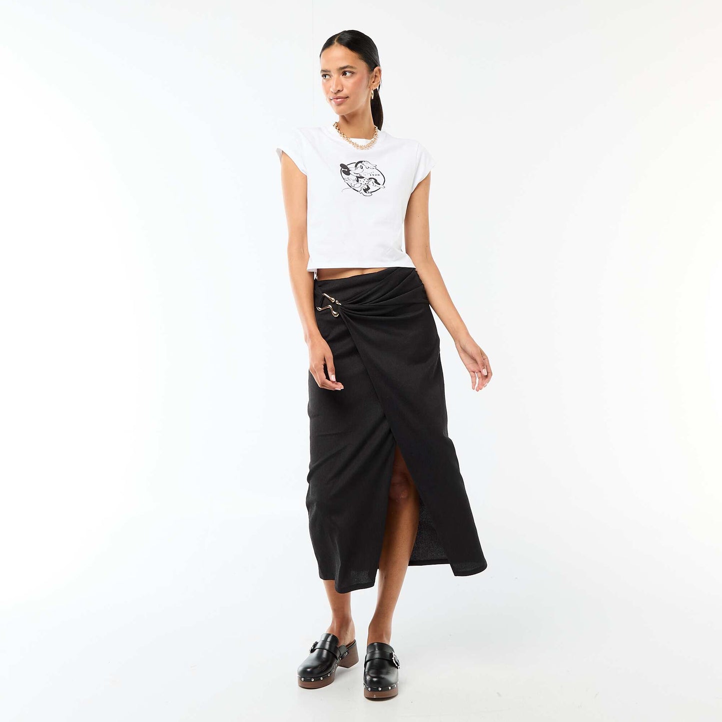 Camiseta 'Minnie' cropped 'Disney' BLANCO