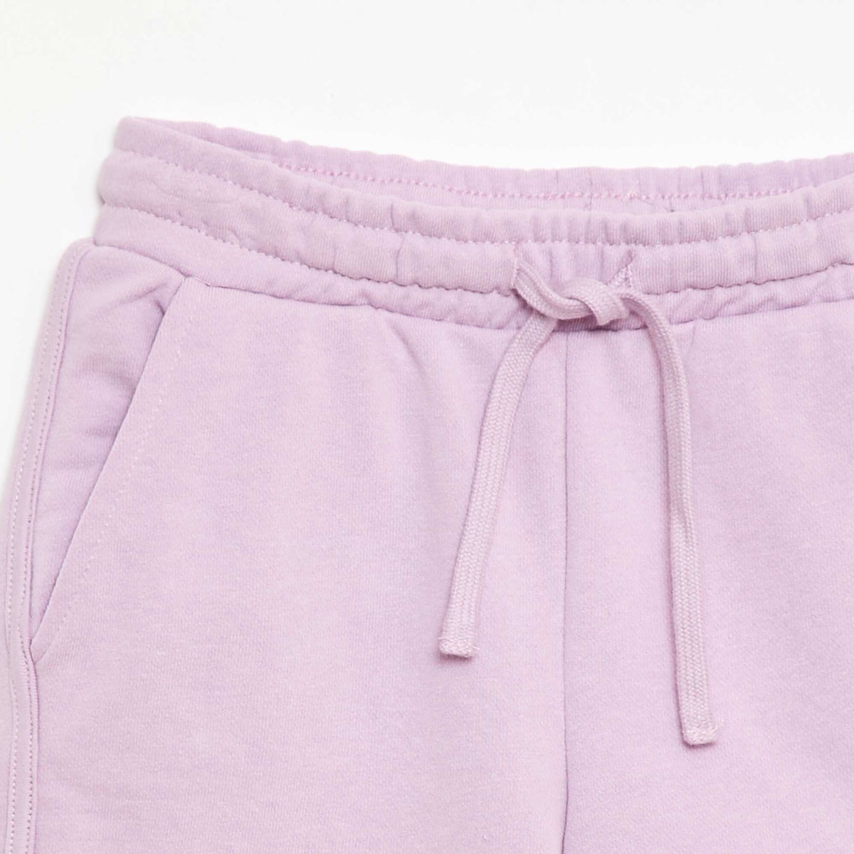 Pantalón corto en felpa liso PURPURA