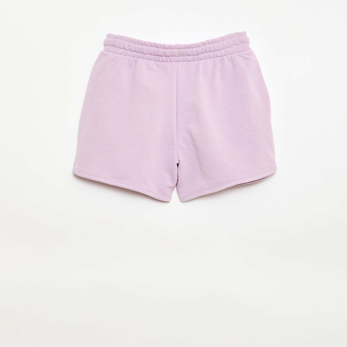 Pantalón corto en felpa liso PURPURA