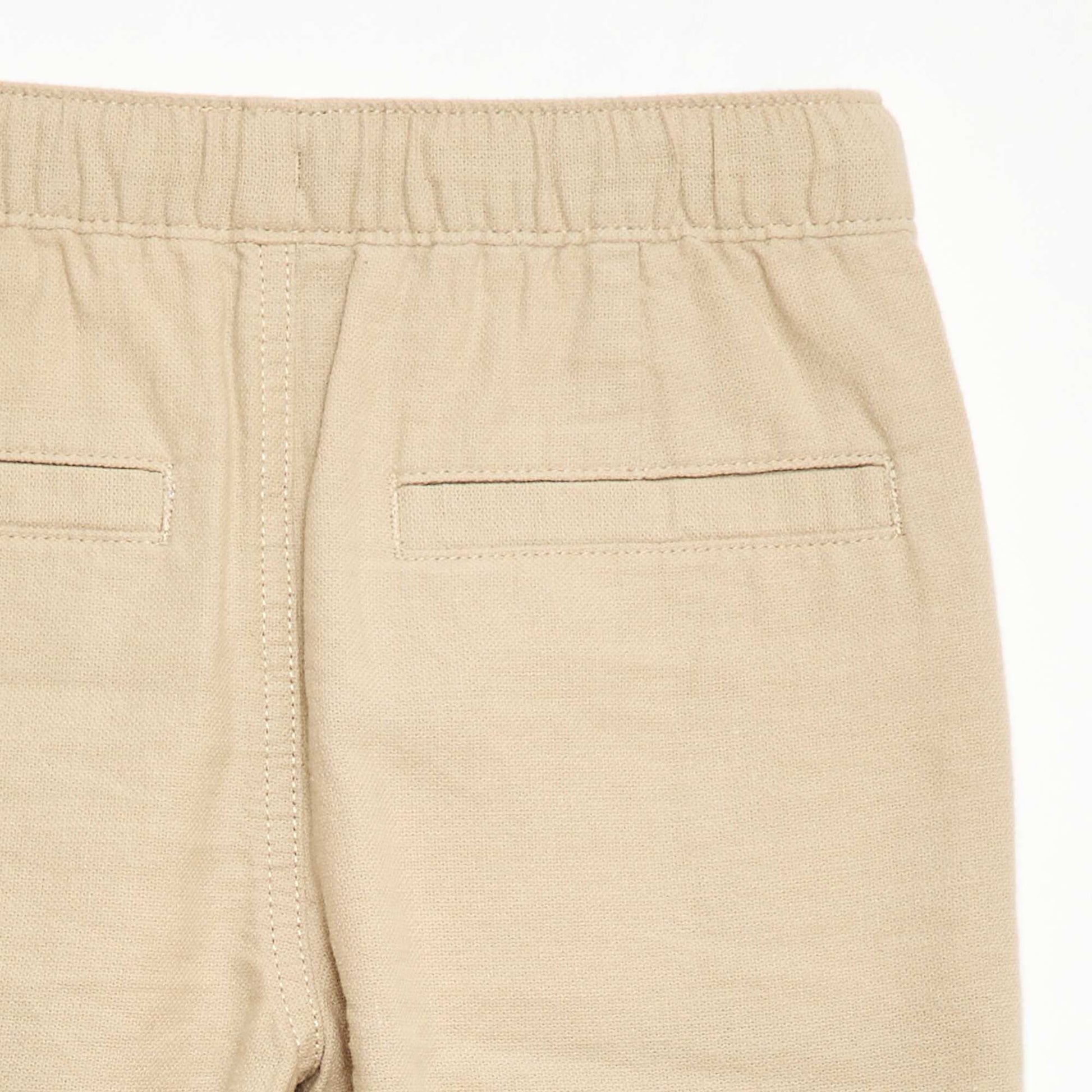 Pantalón de lino mezclado BEIGE