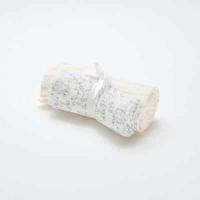 Pack de 2 muselinas 'Disney' de gasa de algodón BLANCO