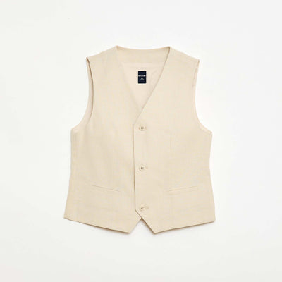 Chaleco de traje sin mangas BEIGE