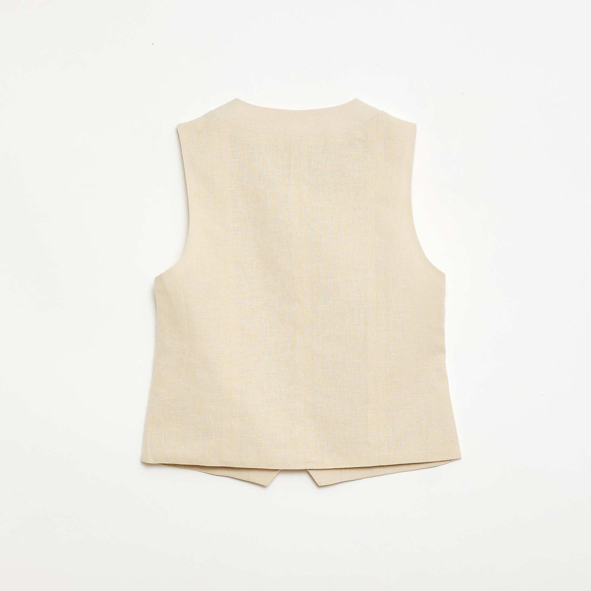 Chaleco de traje sin mangas BEIGE
