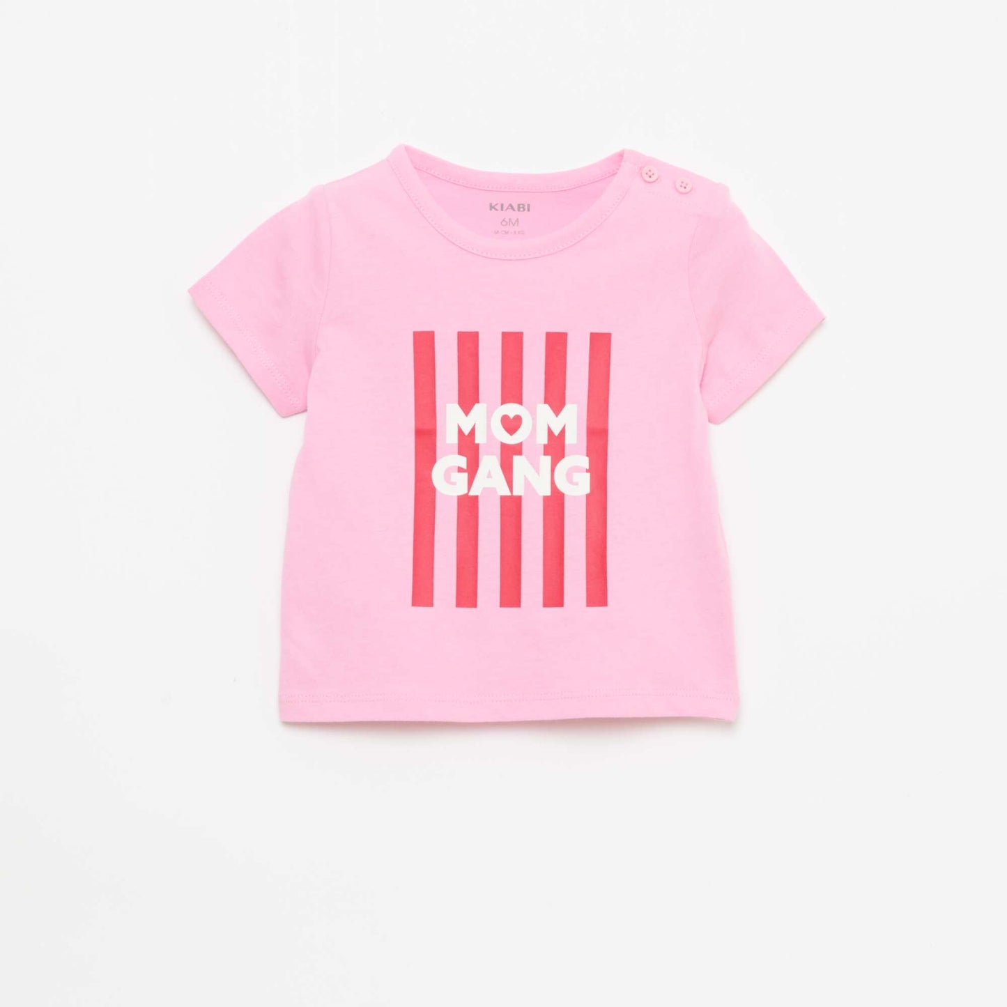 Camiseta especial Día de la Madre en punto de algodón ROSA