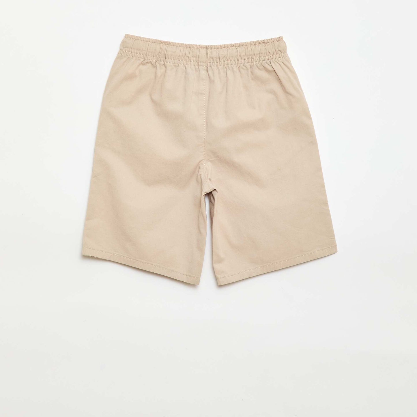 Bermuda chino liso con cordones ajustables BEIGE