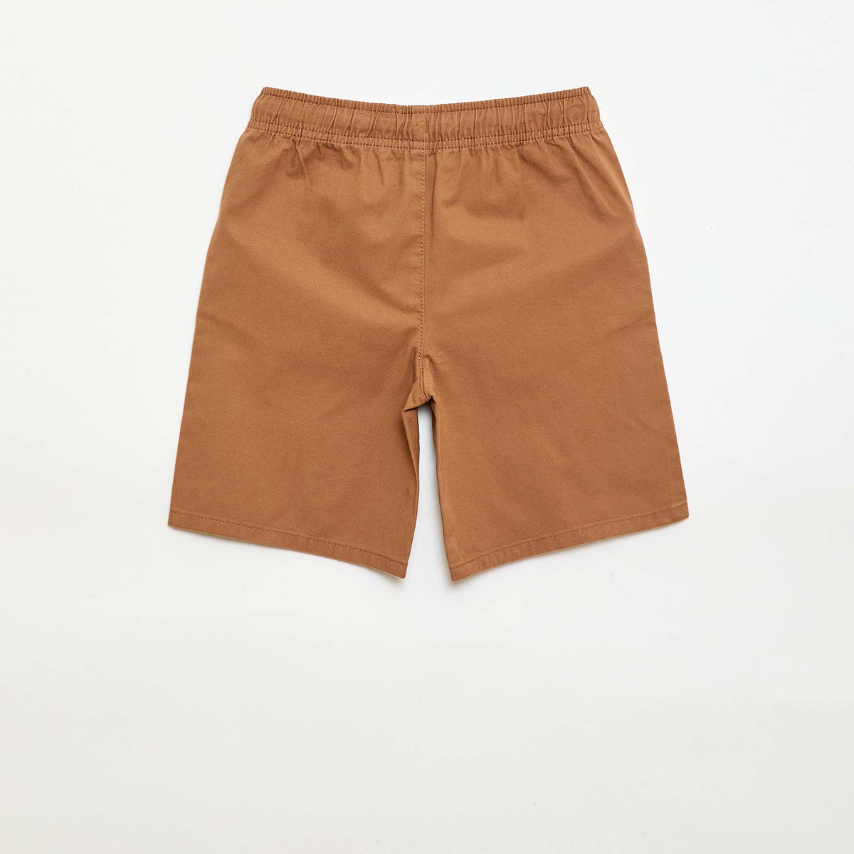 Bermuda chino liso con cordones ajustables BEIGE