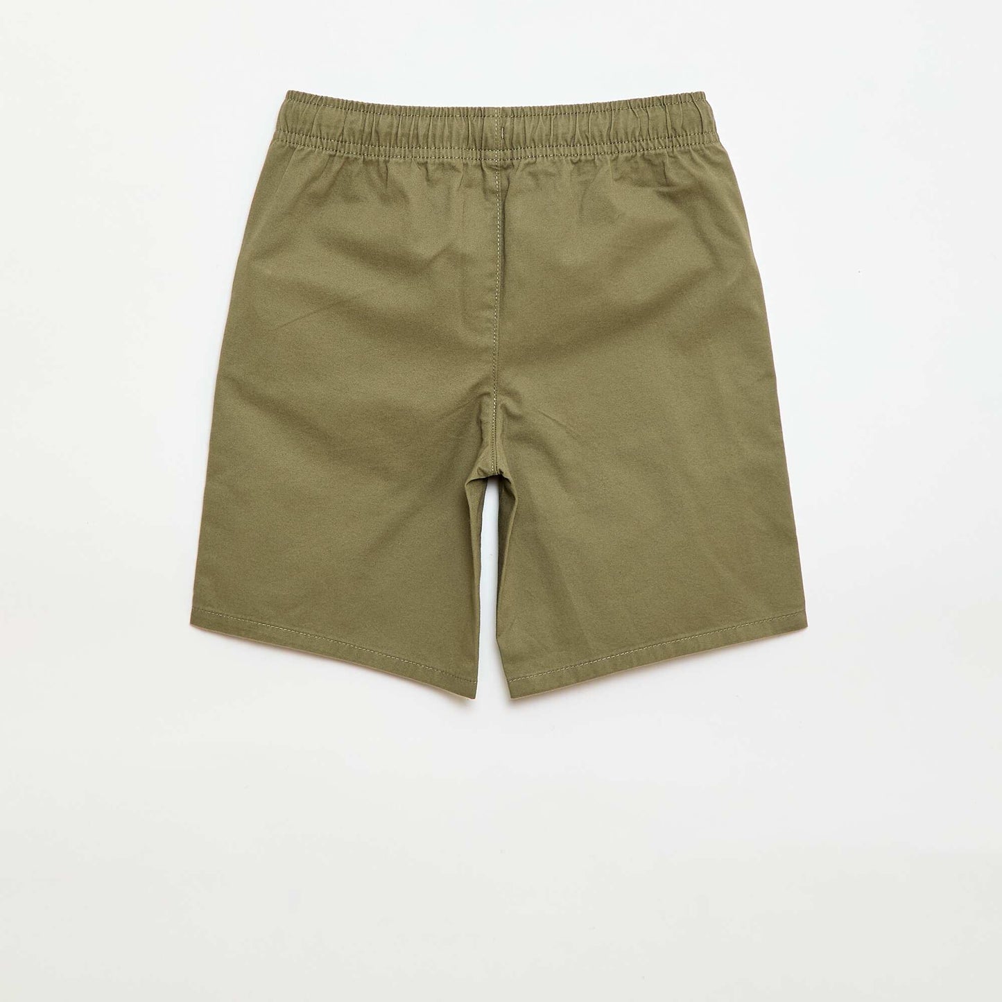 Bermuda chino liso con cordones ajustables VERDE