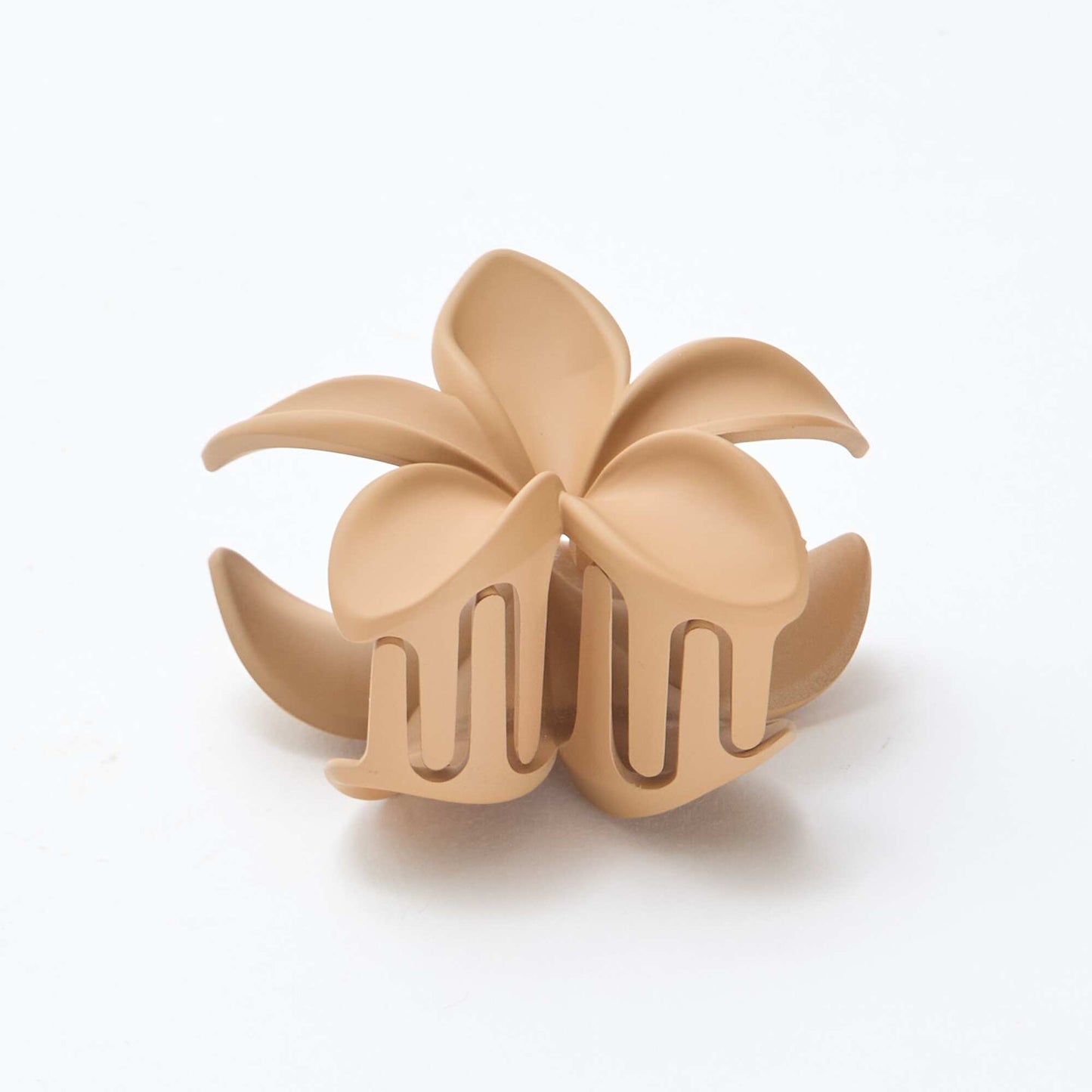 Pinza para el pelo en forma de flor BEIGE