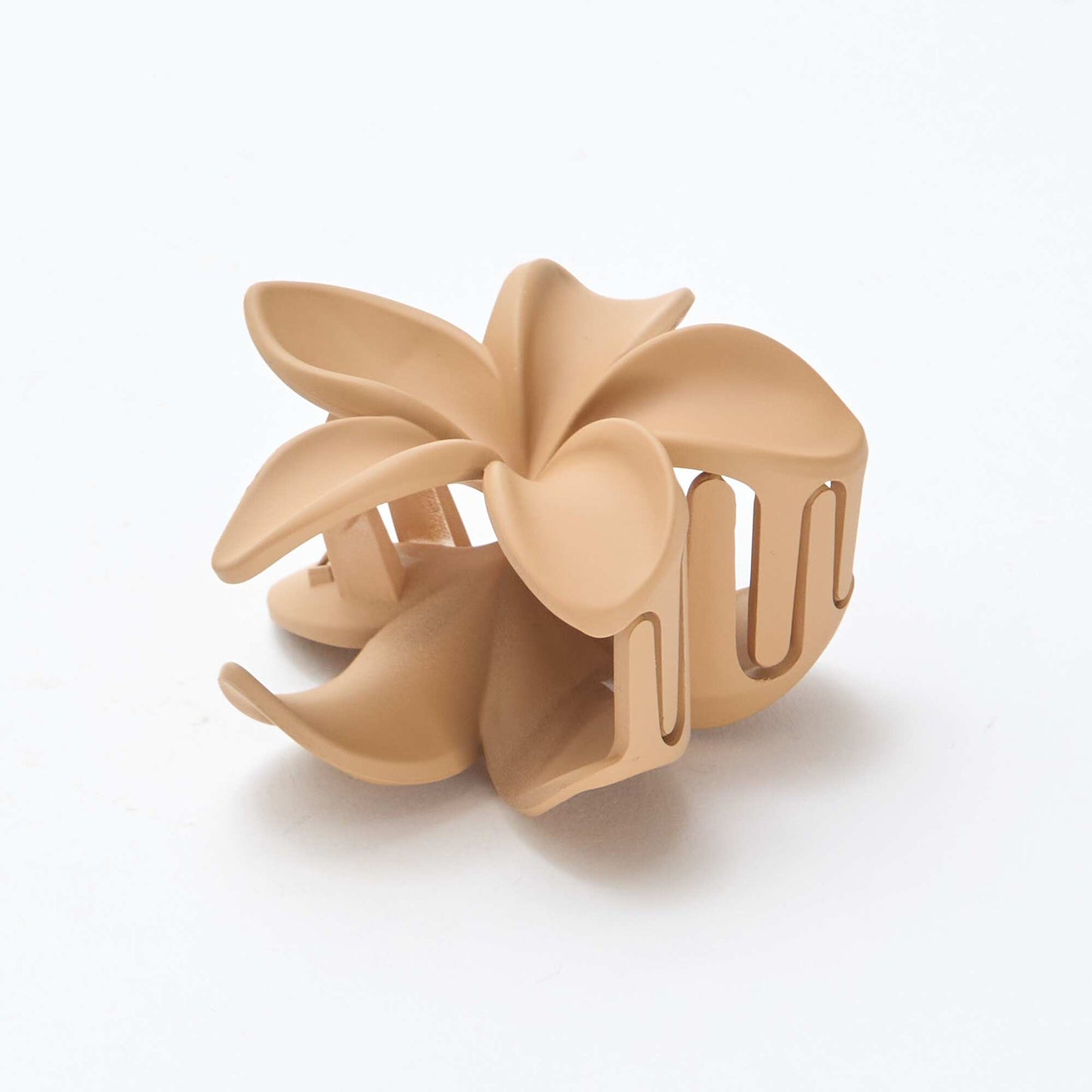 Pinza para el pelo en forma de flor BEIGE