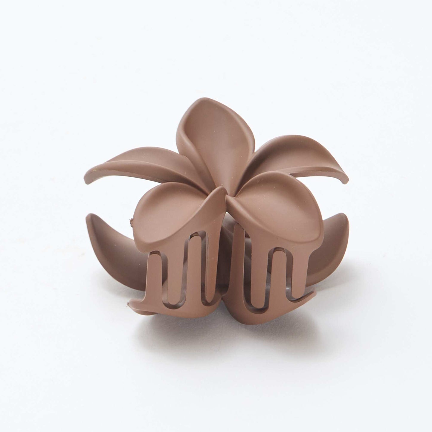 Pinza para el cabello en forma de flor MARRON