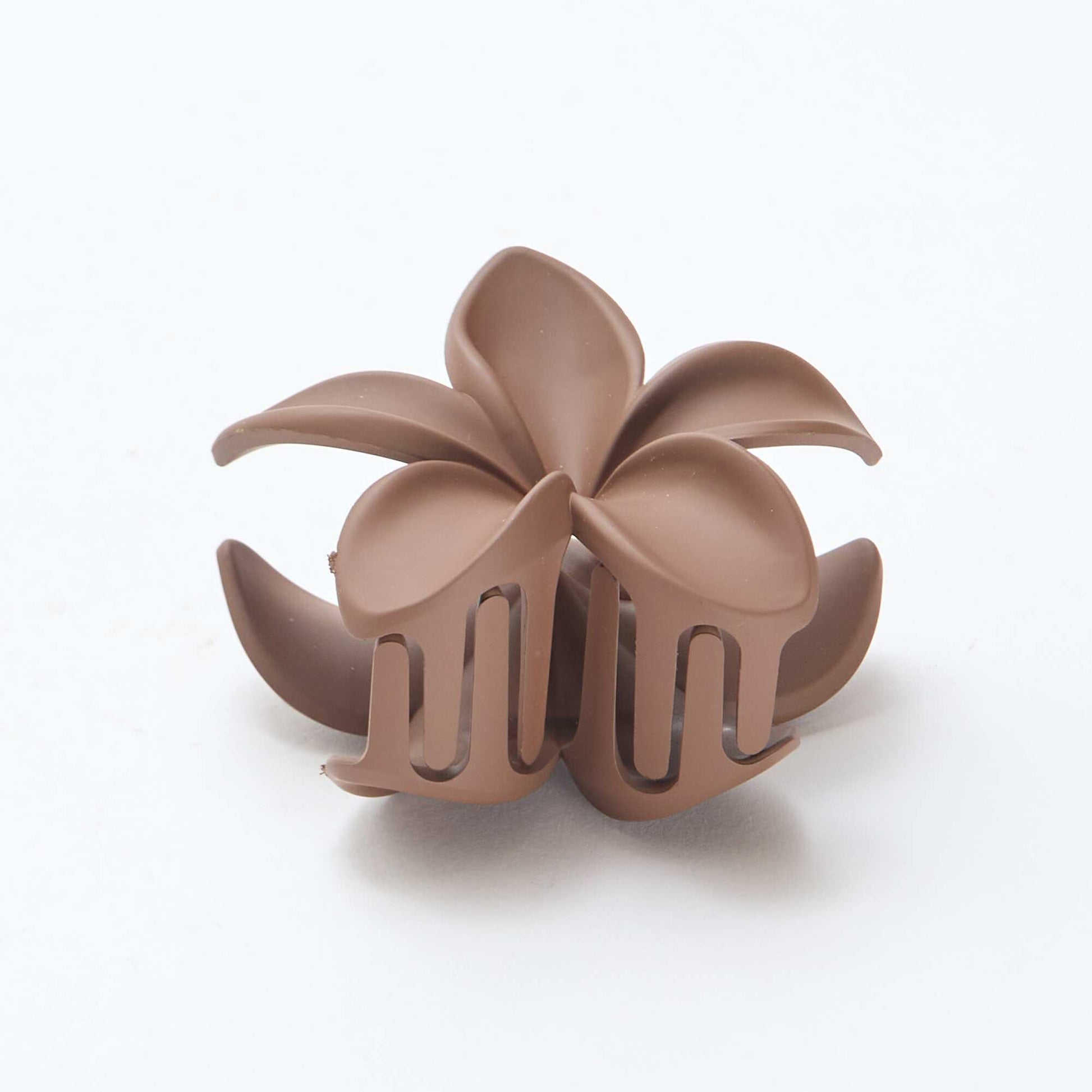 Pinza para el cabello en forma de flor MARRON