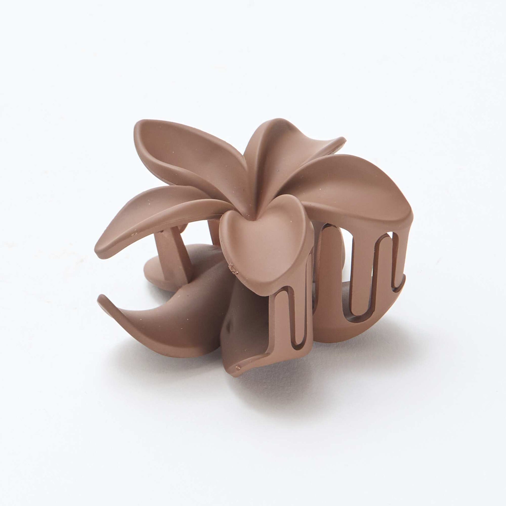 Pinza para el cabello en forma de flor MARRON