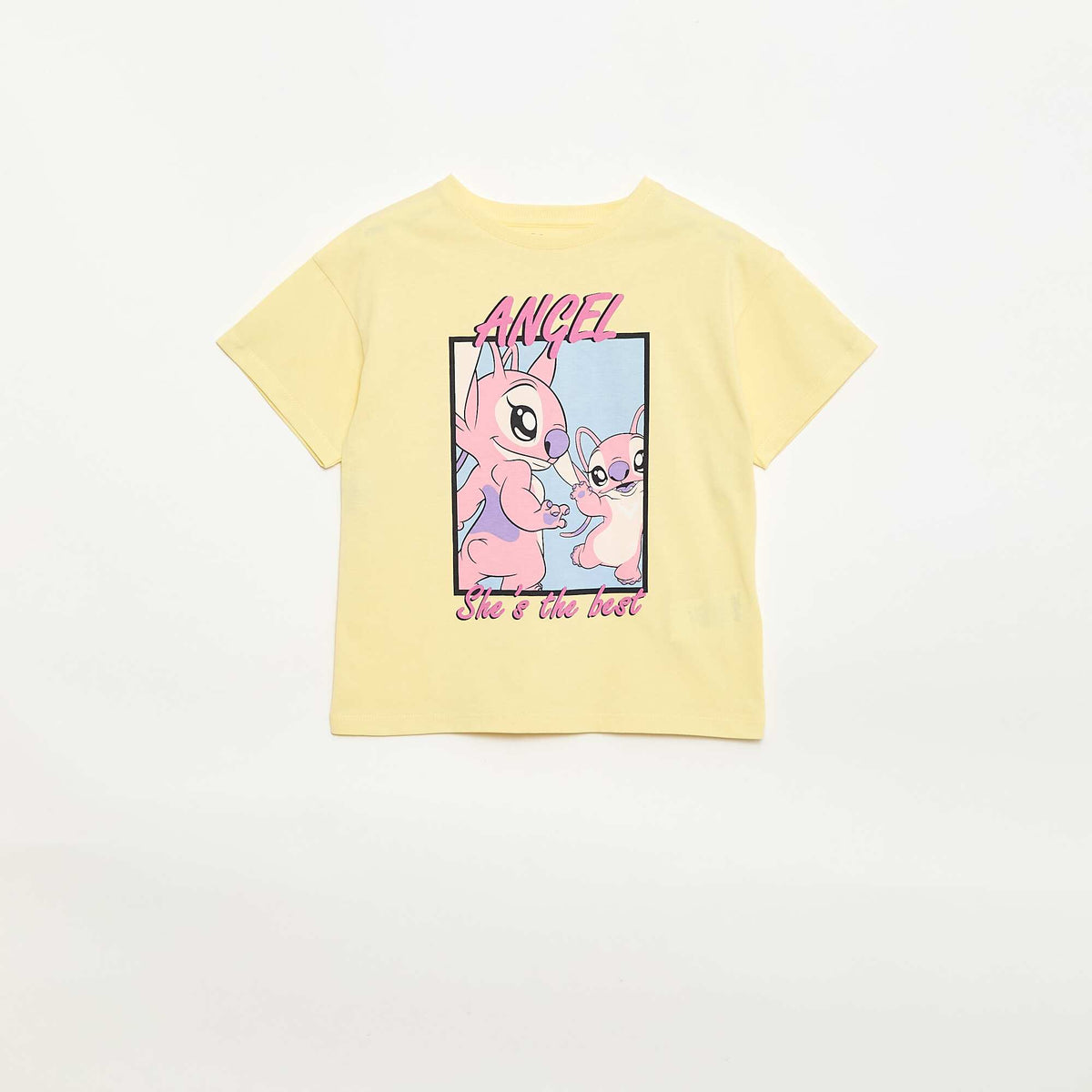 Camiseta 'Disney' 'Angel' de algodón liso AMARILLO