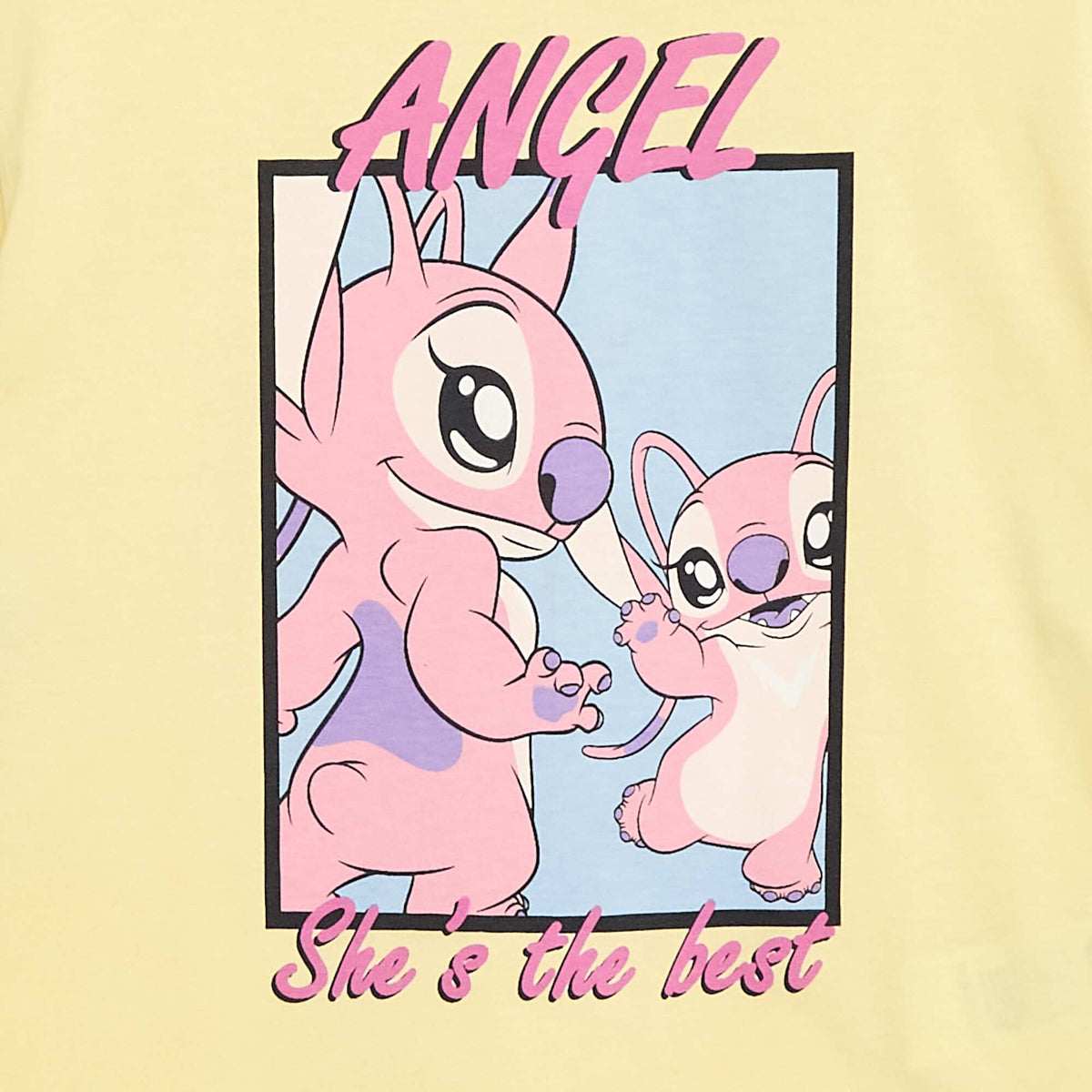 Camiseta 'Disney' 'Angel' de algodón liso AMARILLO