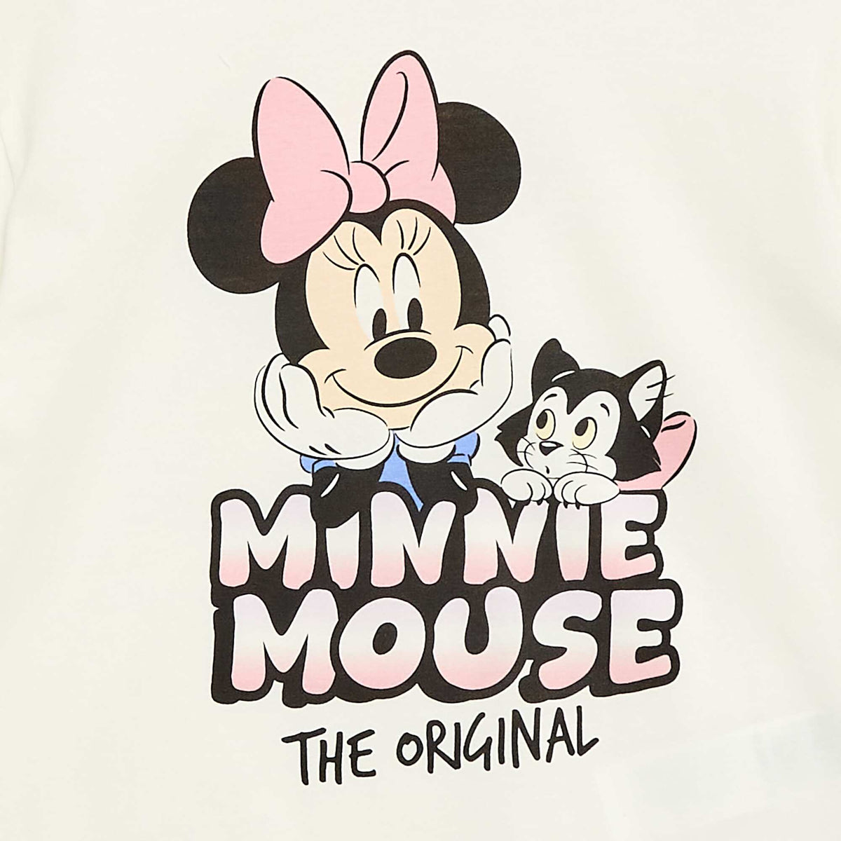 Camiseta 'Disney' 'Minnie' en algodón liso BLANCO