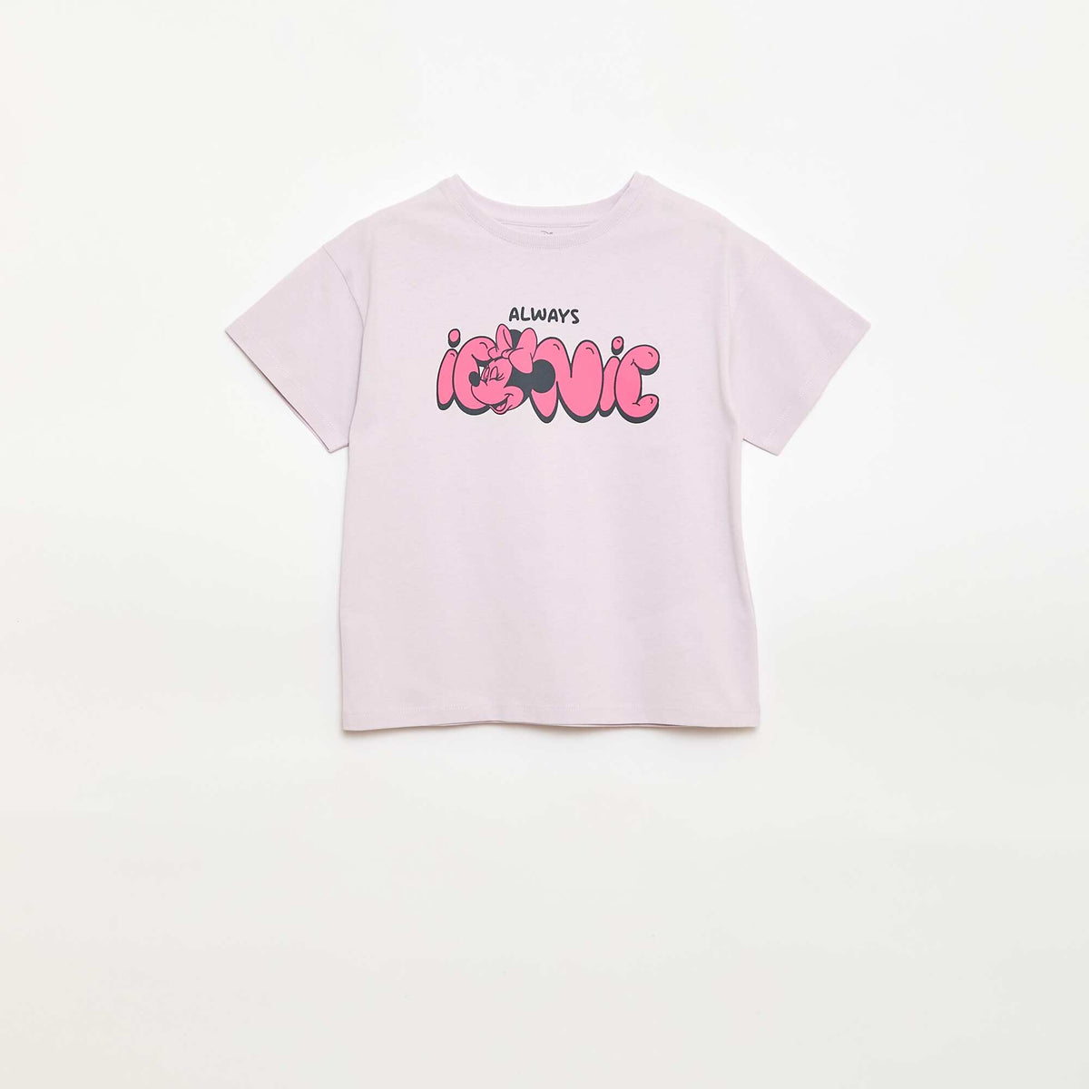 Camiseta 'Disney' 'Minnie' en algodón liso PURPURA