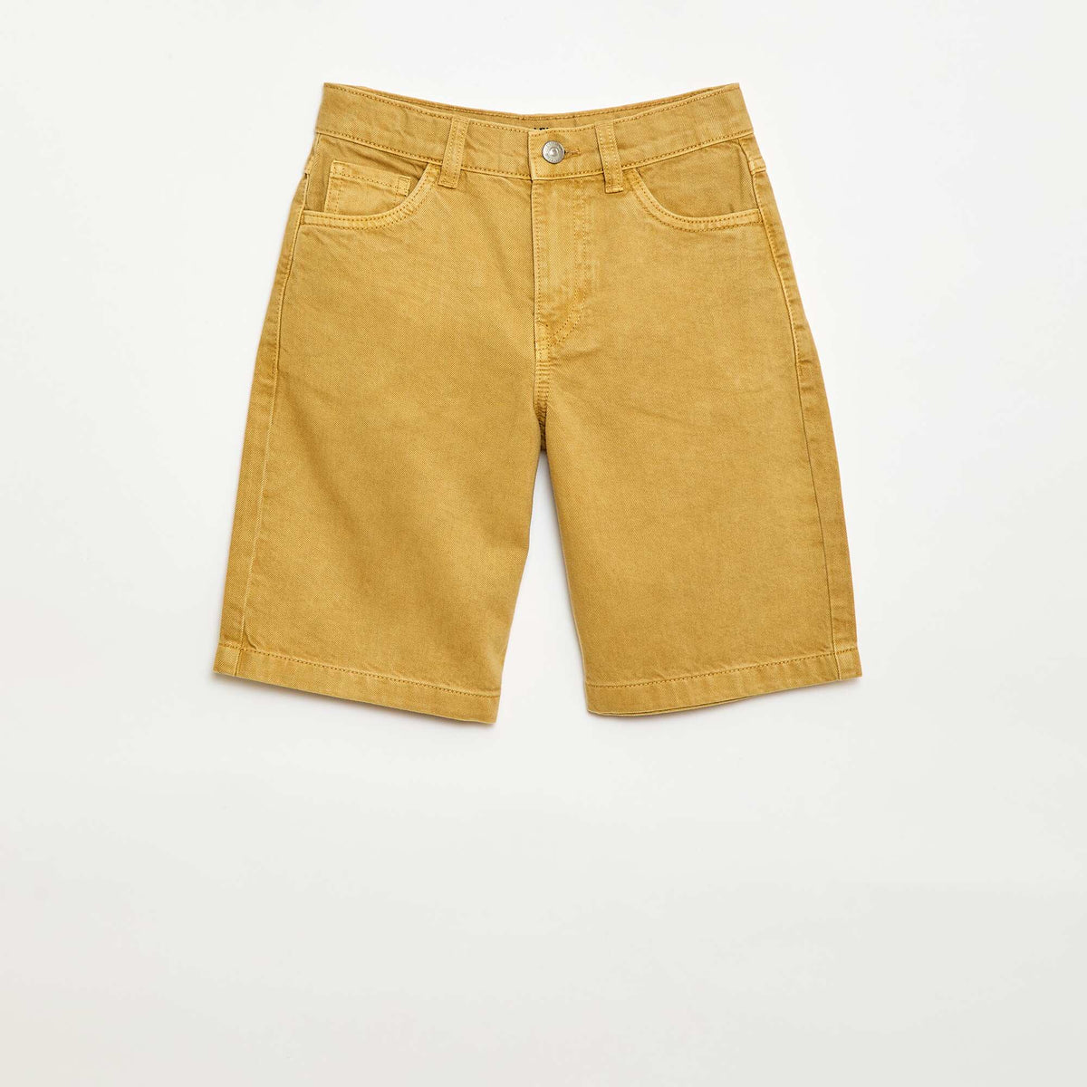 Bermuda de sarga 5 bolsillos AMARILLO
