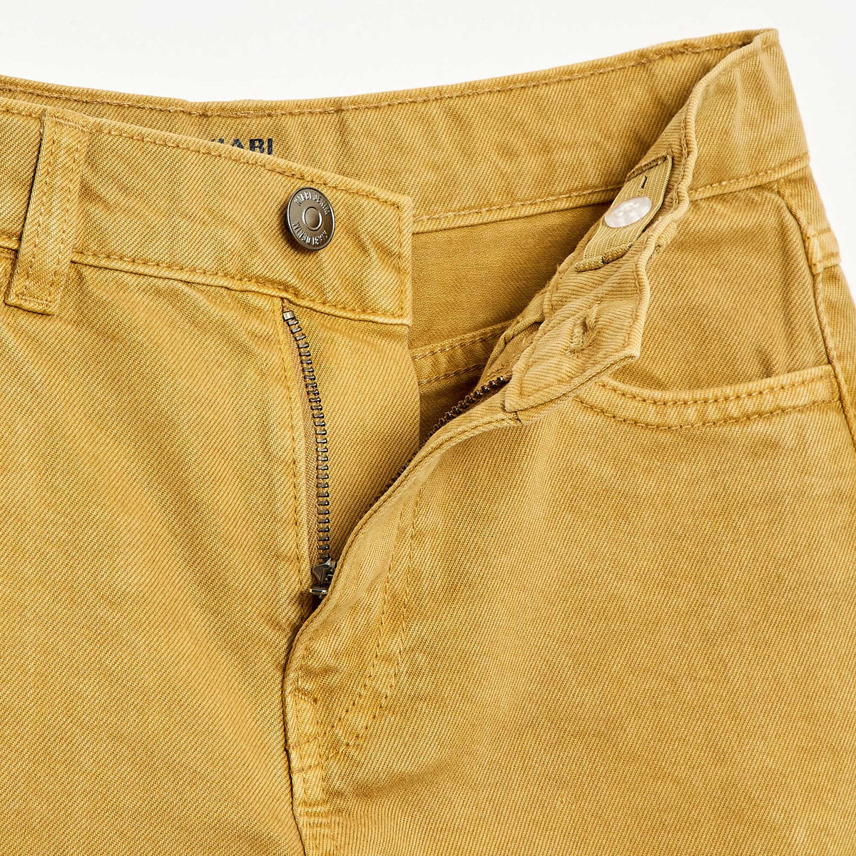 Bermuda de sarga 5 bolsillos AMARILLO