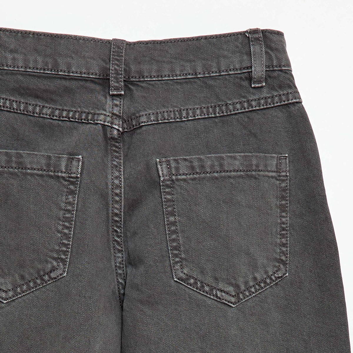 Pantalón jean corte ancho globo GRIS