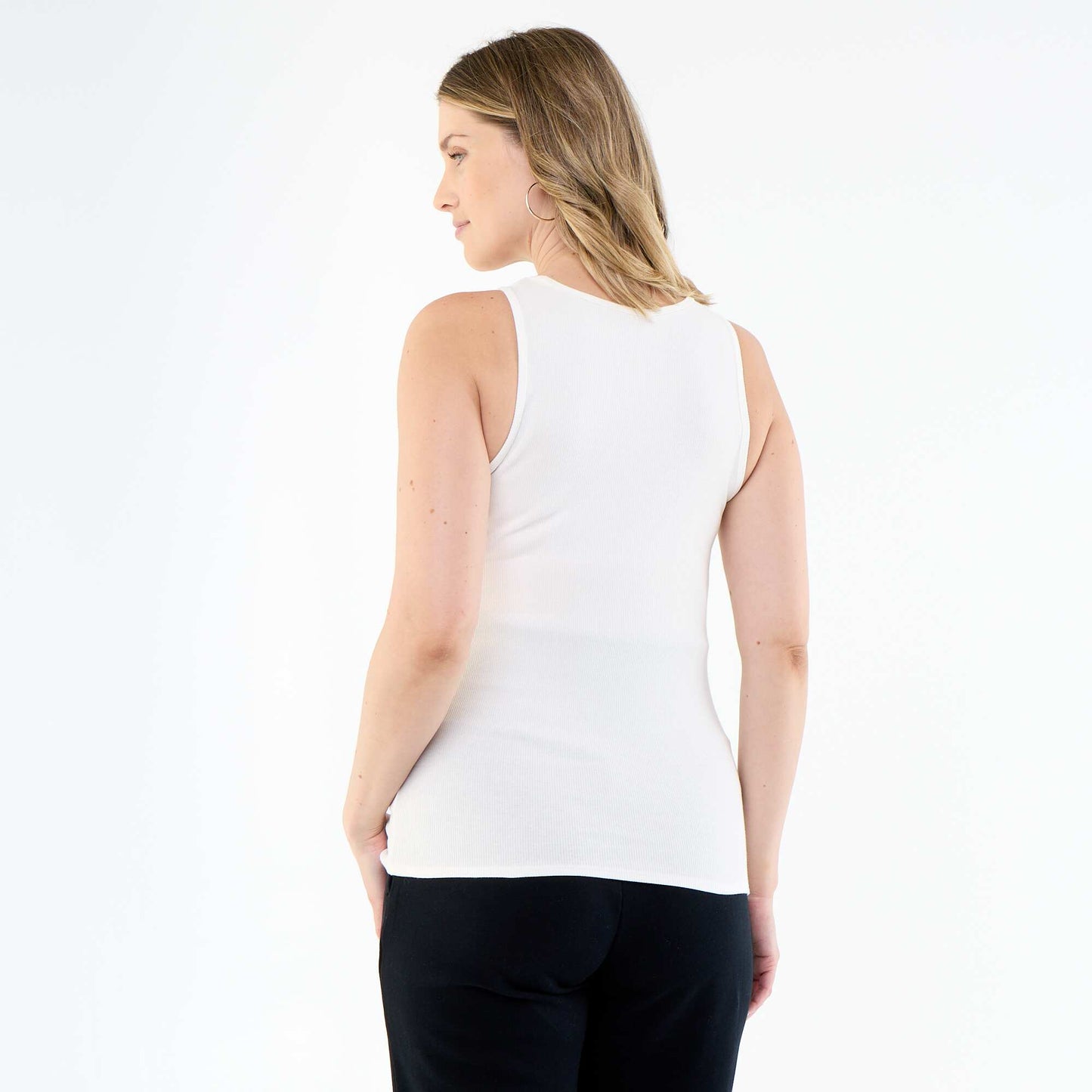 Top de tirantes de maternidad con sisas blazers BLANCO